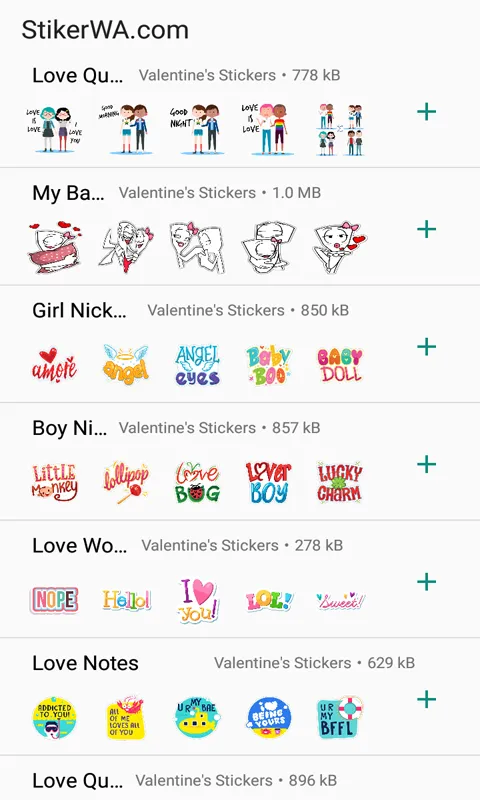 Valentine Day WAStickerApps | Indus Appstore | Screenshot