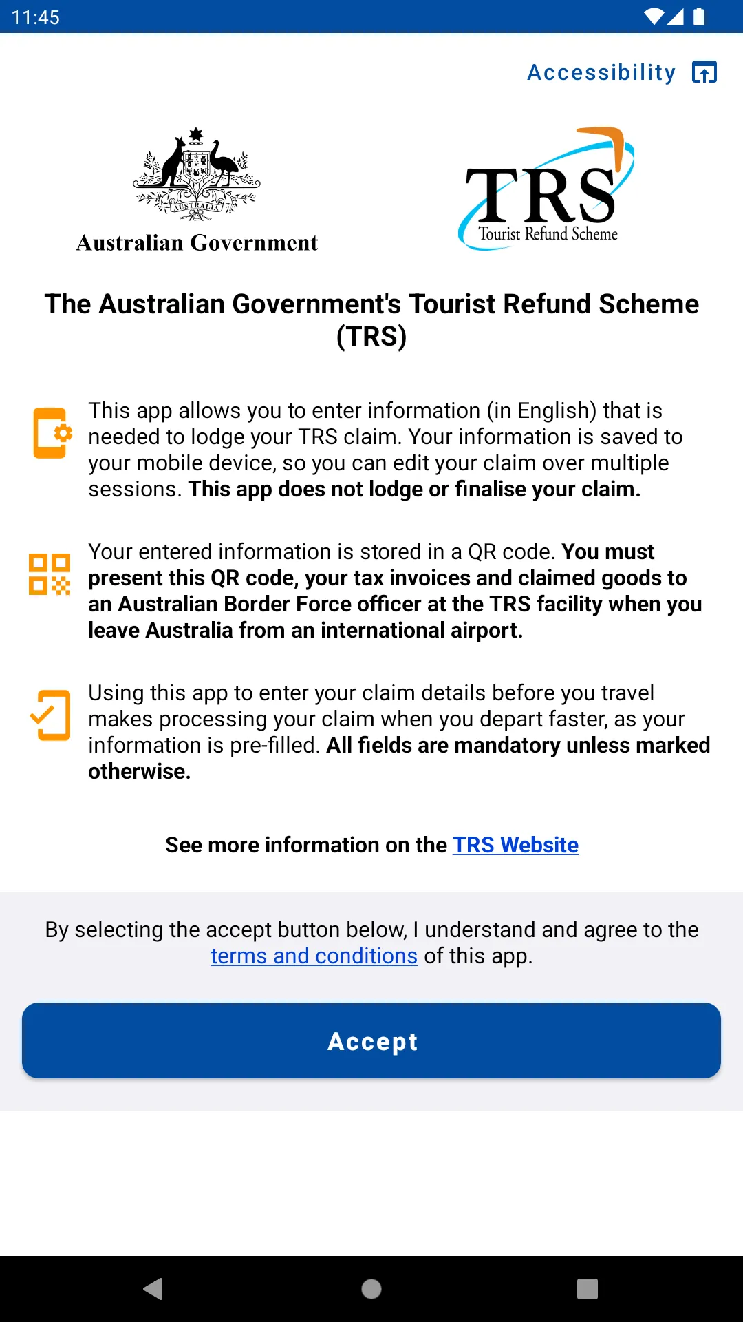 Tourist Refund Scheme | Indus Appstore | Screenshot