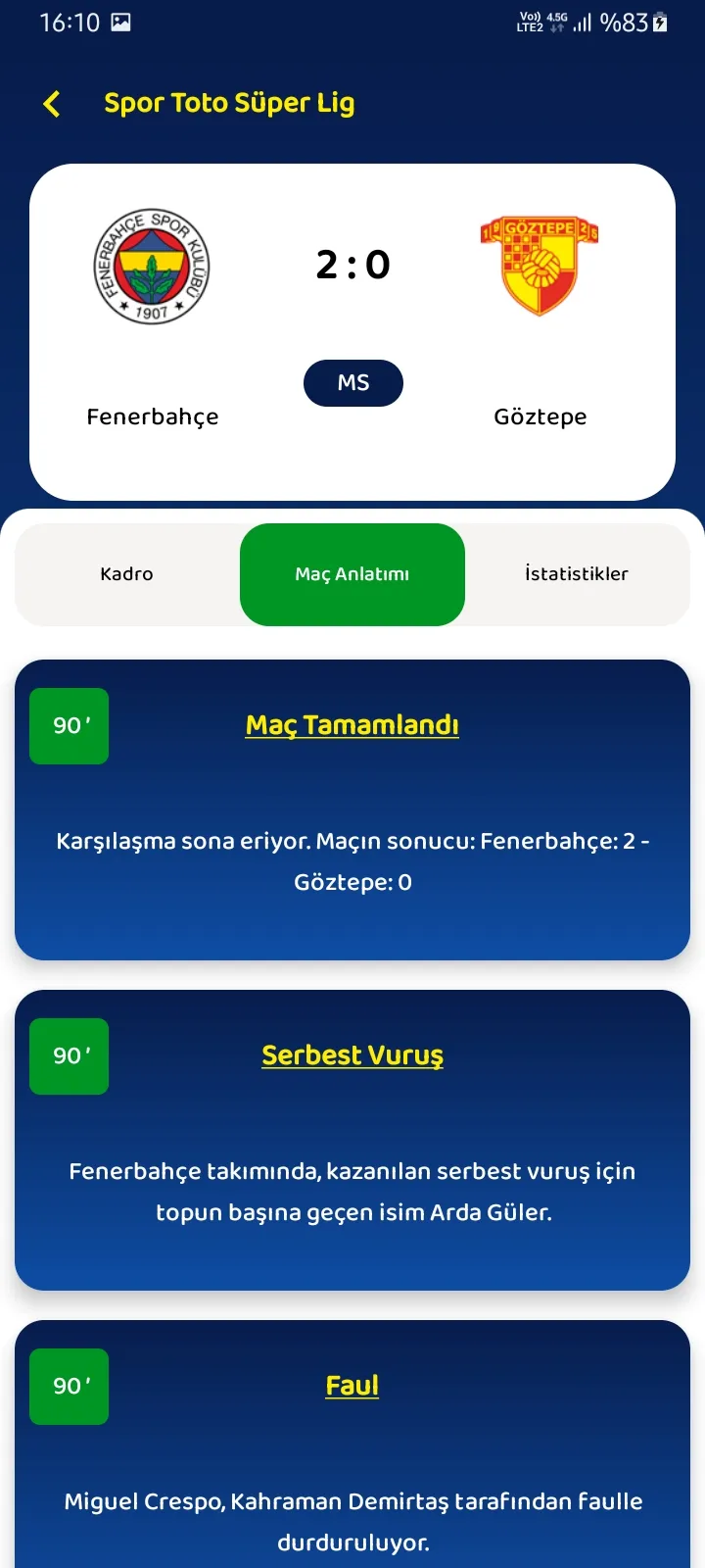 FenerSahada | Indus Appstore | Screenshot