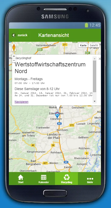 SÜW-WertstoffApp | Indus Appstore | Screenshot