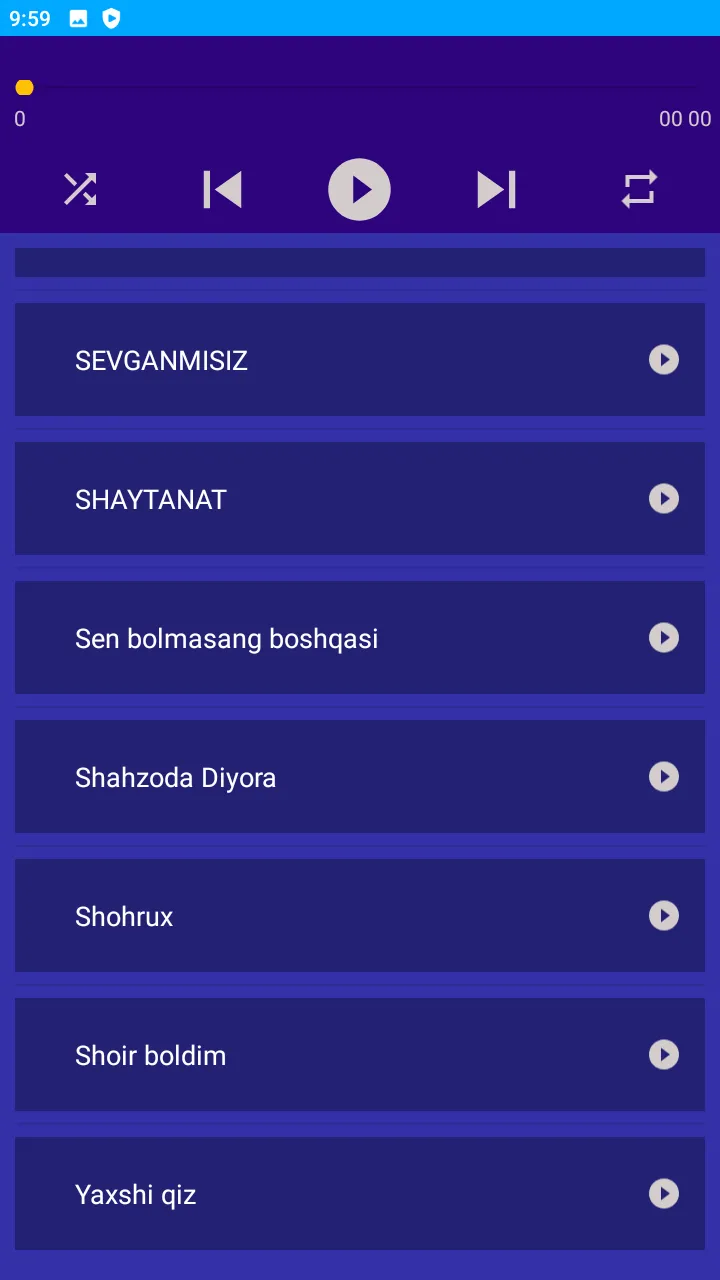 Uzbek Xitlari Qo'shiqlari | Indus Appstore | Screenshot