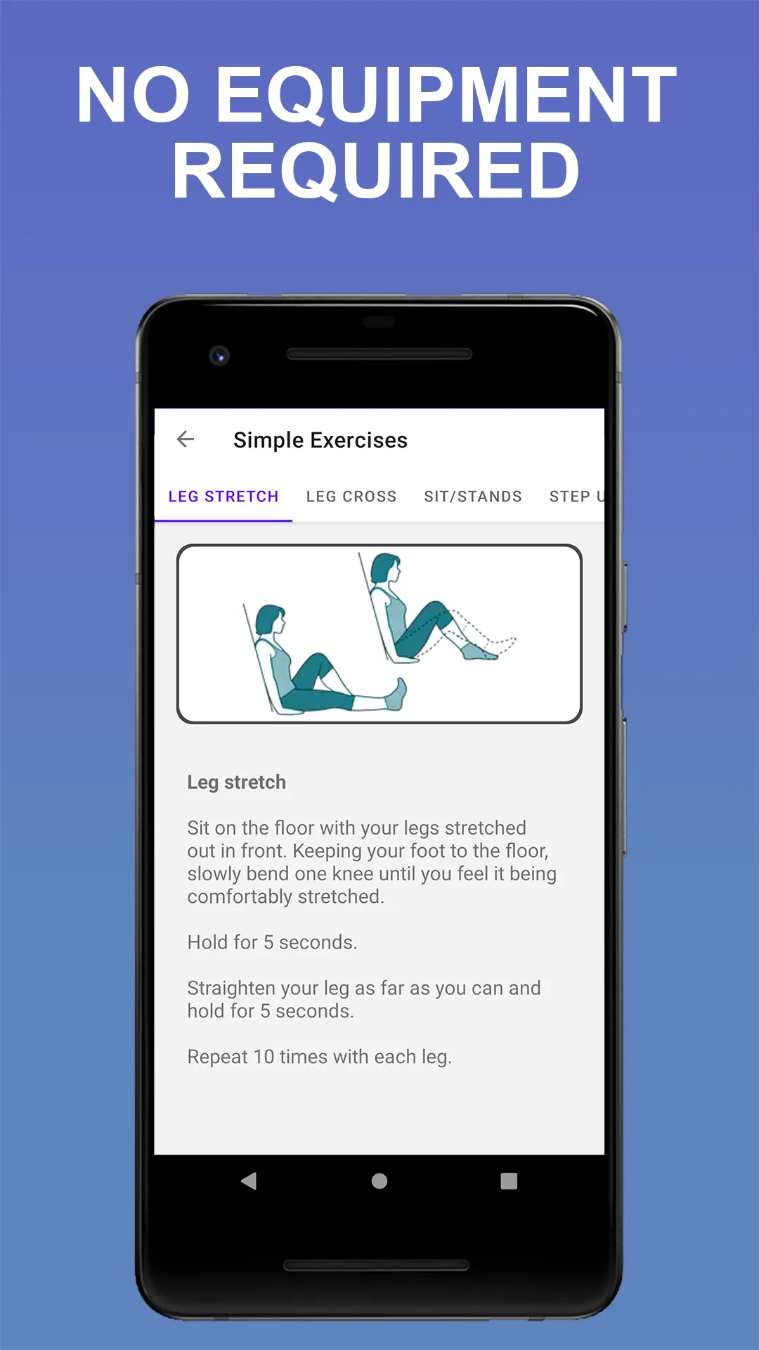 Knee Pain Relieving Exercises | Indus Appstore | Screenshot