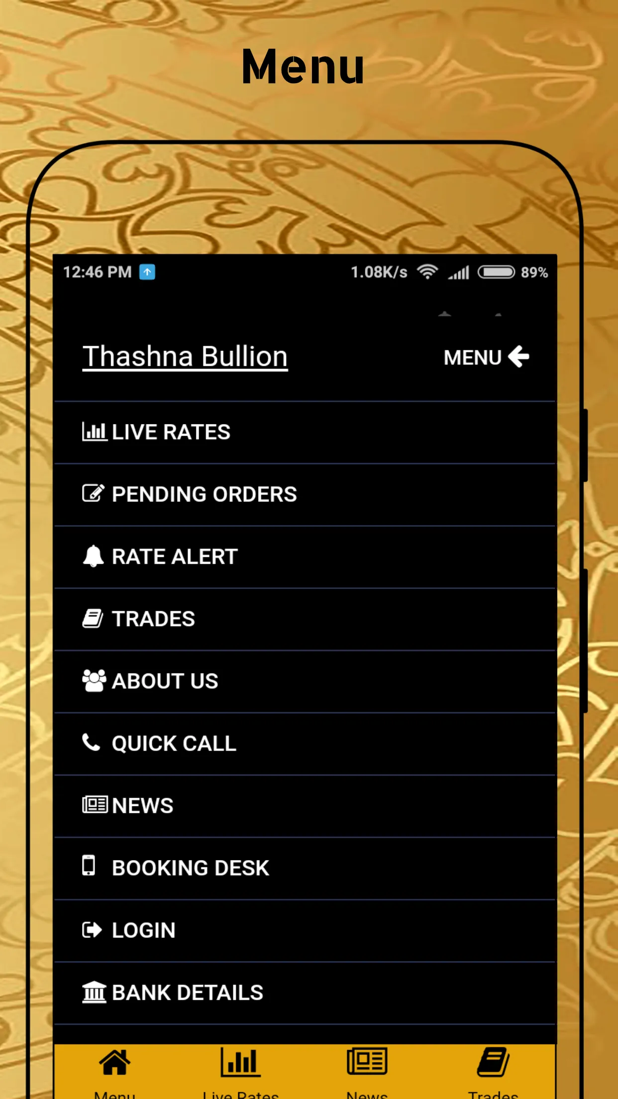 Thashna Bullion - Book Gold Ba | Indus Appstore | Screenshot