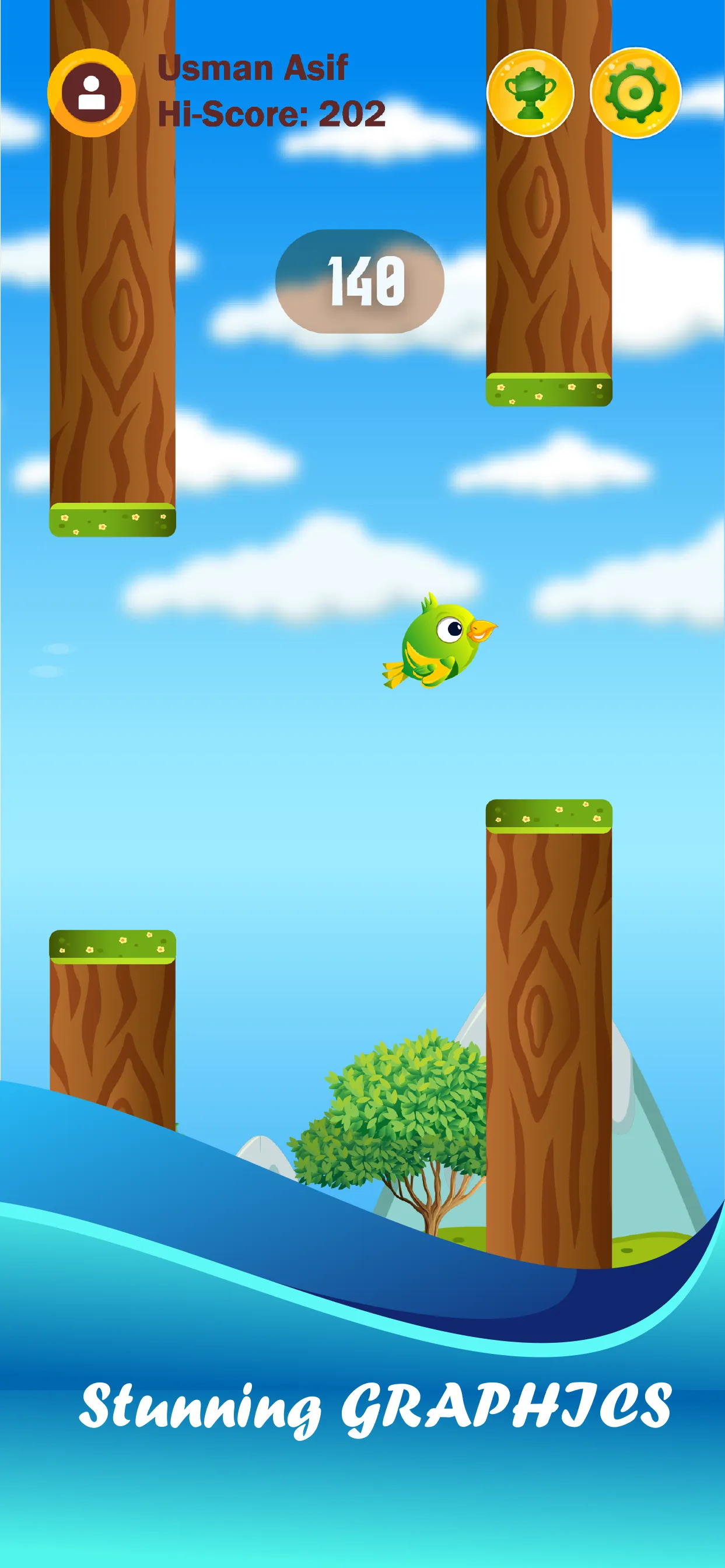 Flying Bird: Flap And Fly Game | Indus Appstore | Screenshot