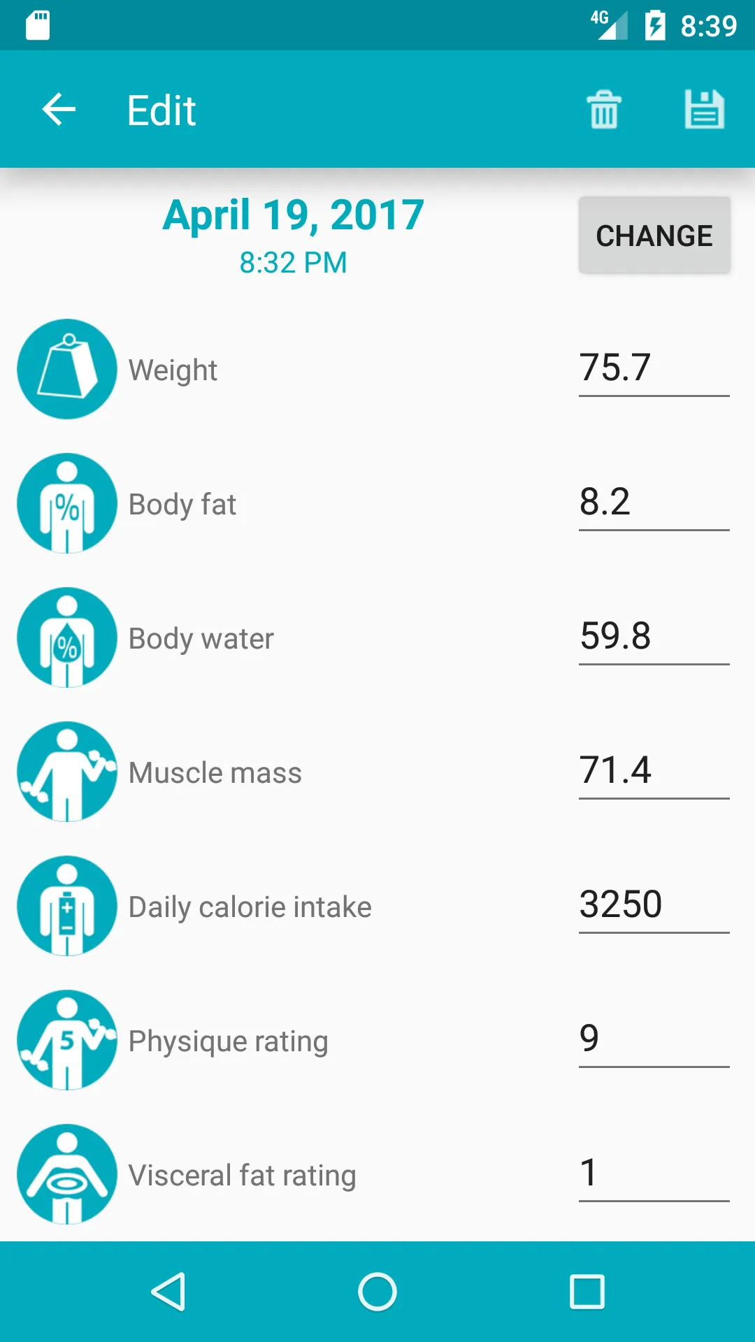 Weight Logger | Indus Appstore | Screenshot