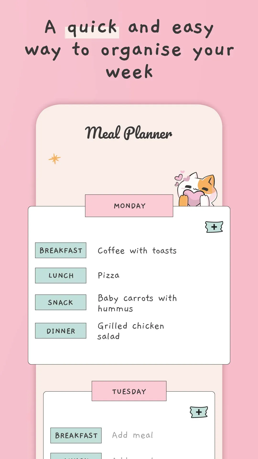 Meal Planner - Weekly Plan | Indus Appstore | Screenshot