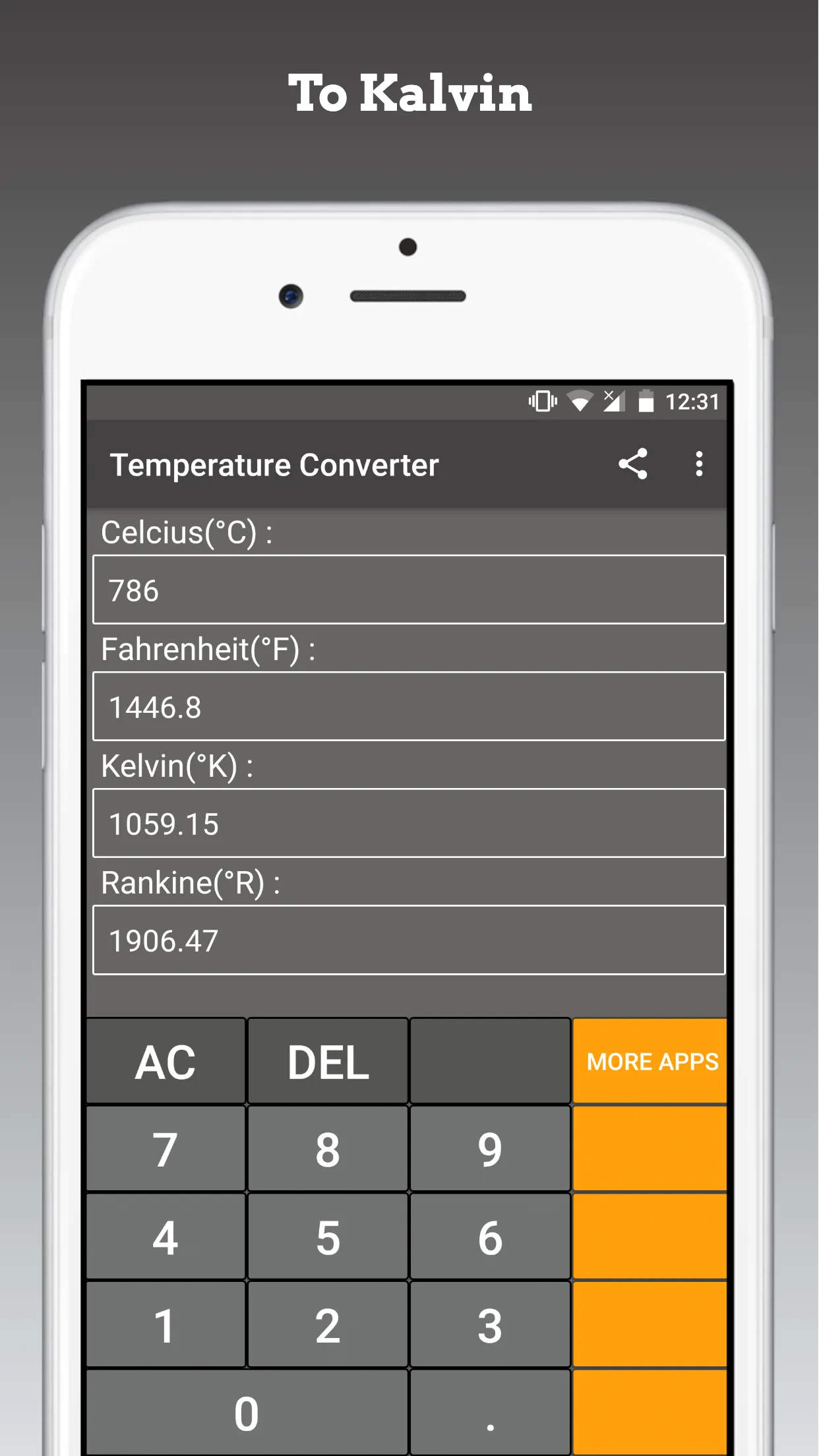 Temperature Metric Converter | Indus Appstore | Screenshot