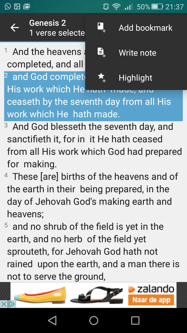 YLT Bible - Young's Literal | Indus Appstore | Screenshot