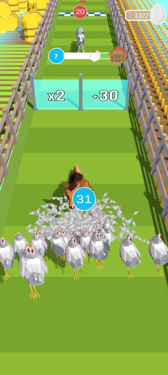 Chicken vs Fox: 3D Ranner | Indus Appstore | Screenshot