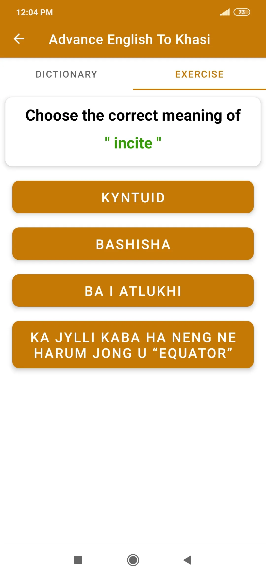 Advance English To Khasi | Indus Appstore | Screenshot