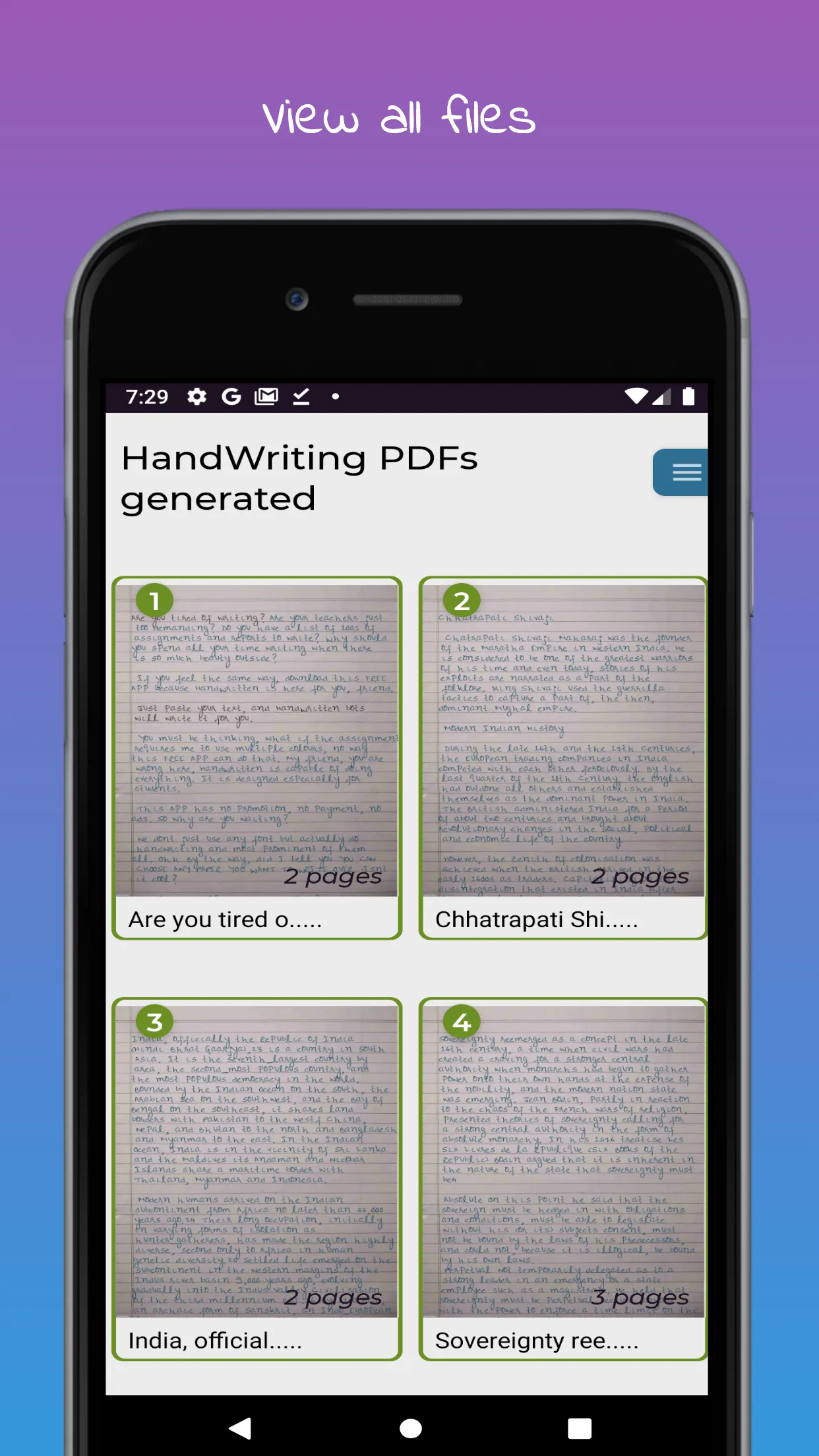 HandWritten | Text to handwrit | Indus Appstore | Screenshot