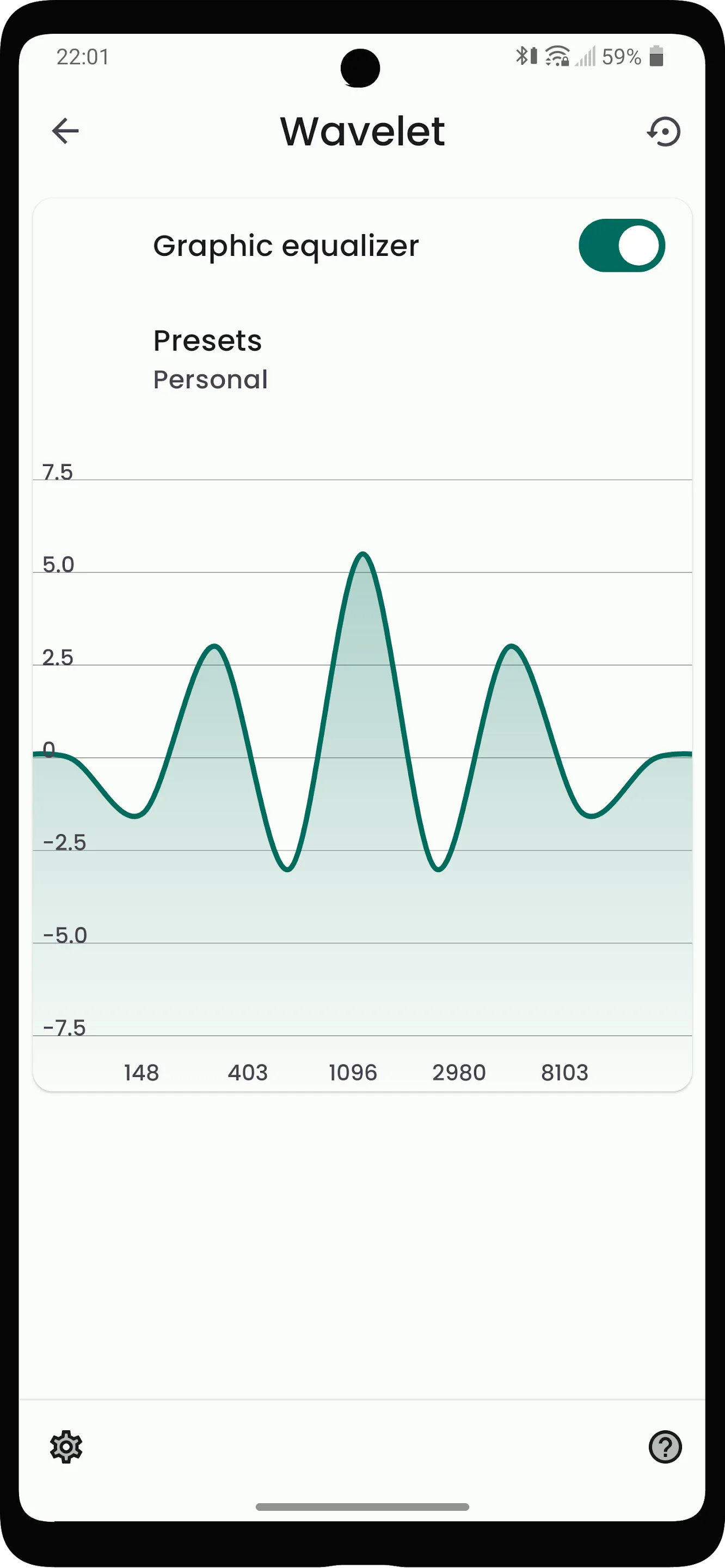 Wavelet: headphone specific EQ | Indus Appstore | Screenshot