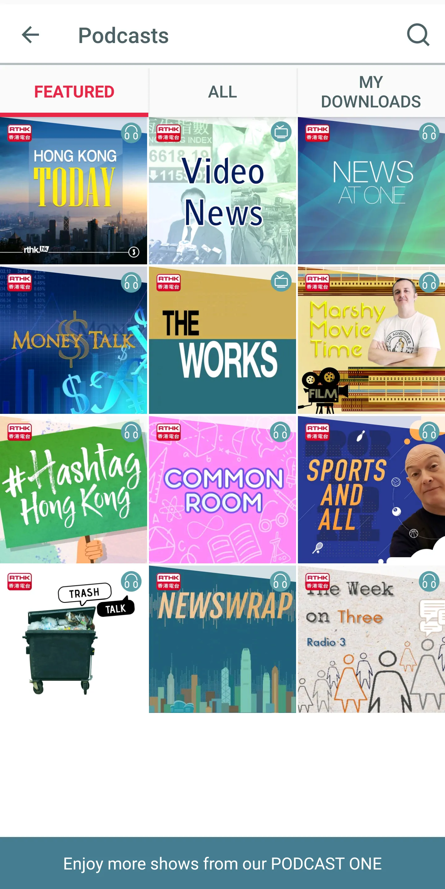 RTHK On The Go | Indus Appstore | Screenshot