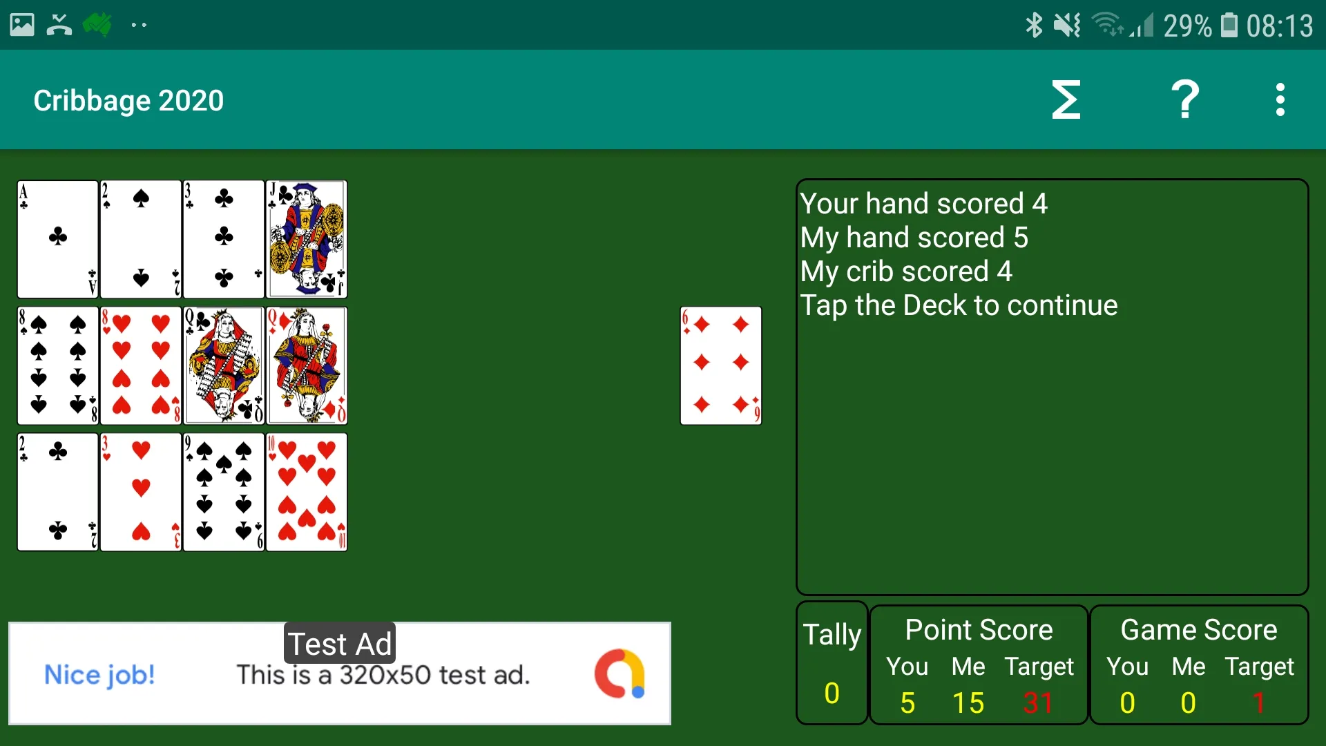 Cribbage 2020 | Indus Appstore | Screenshot