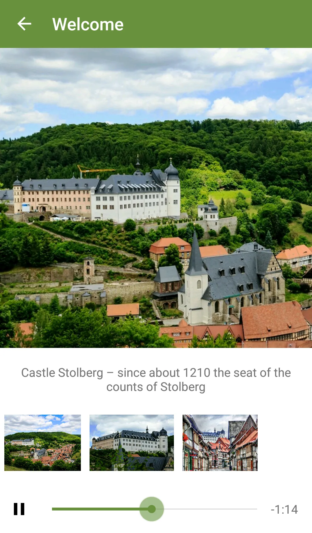 Audioguide Stolberg - en | Indus Appstore | Screenshot