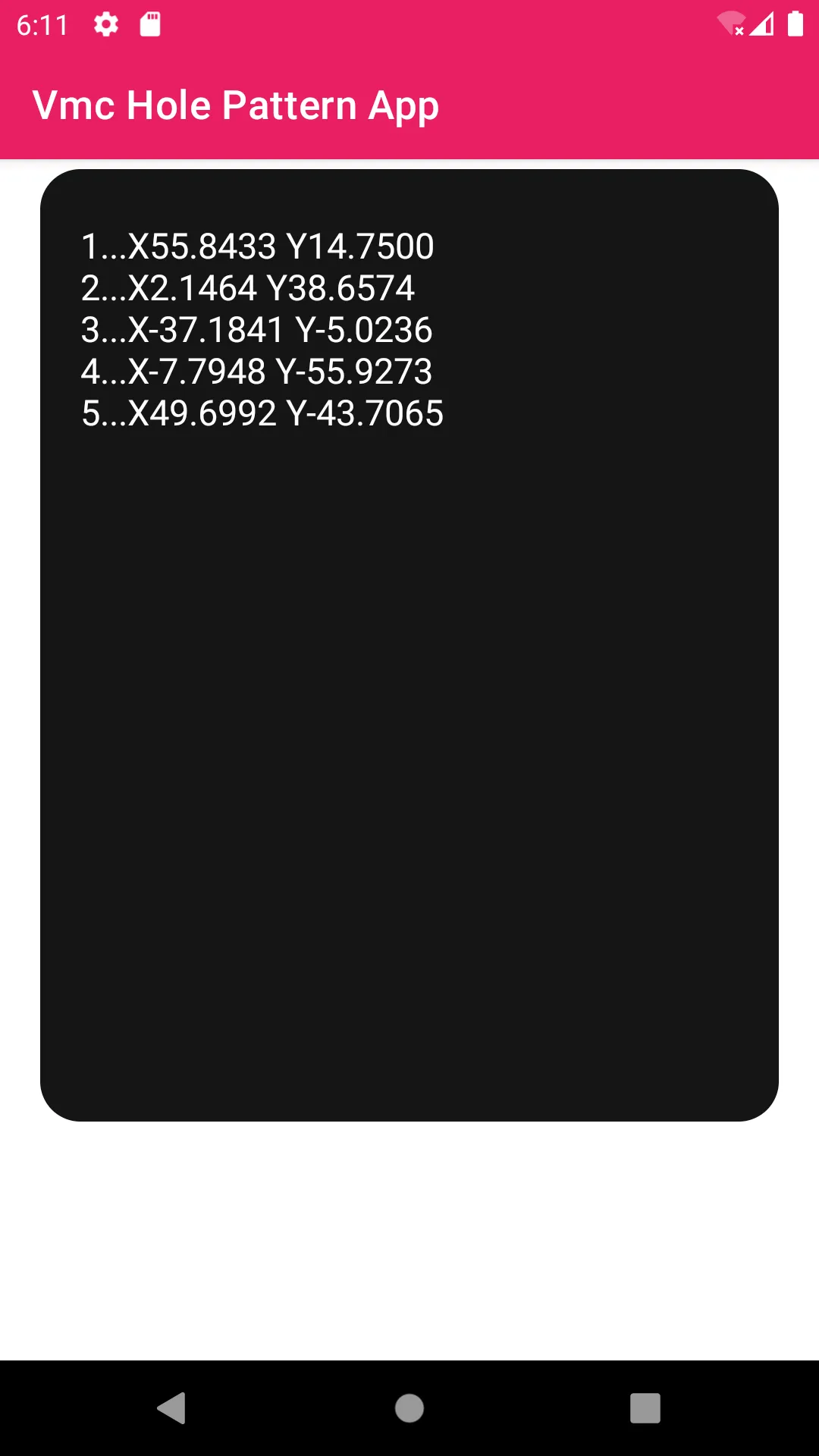 Vmc Hole Pattern Cycle App | Indus Appstore | Screenshot