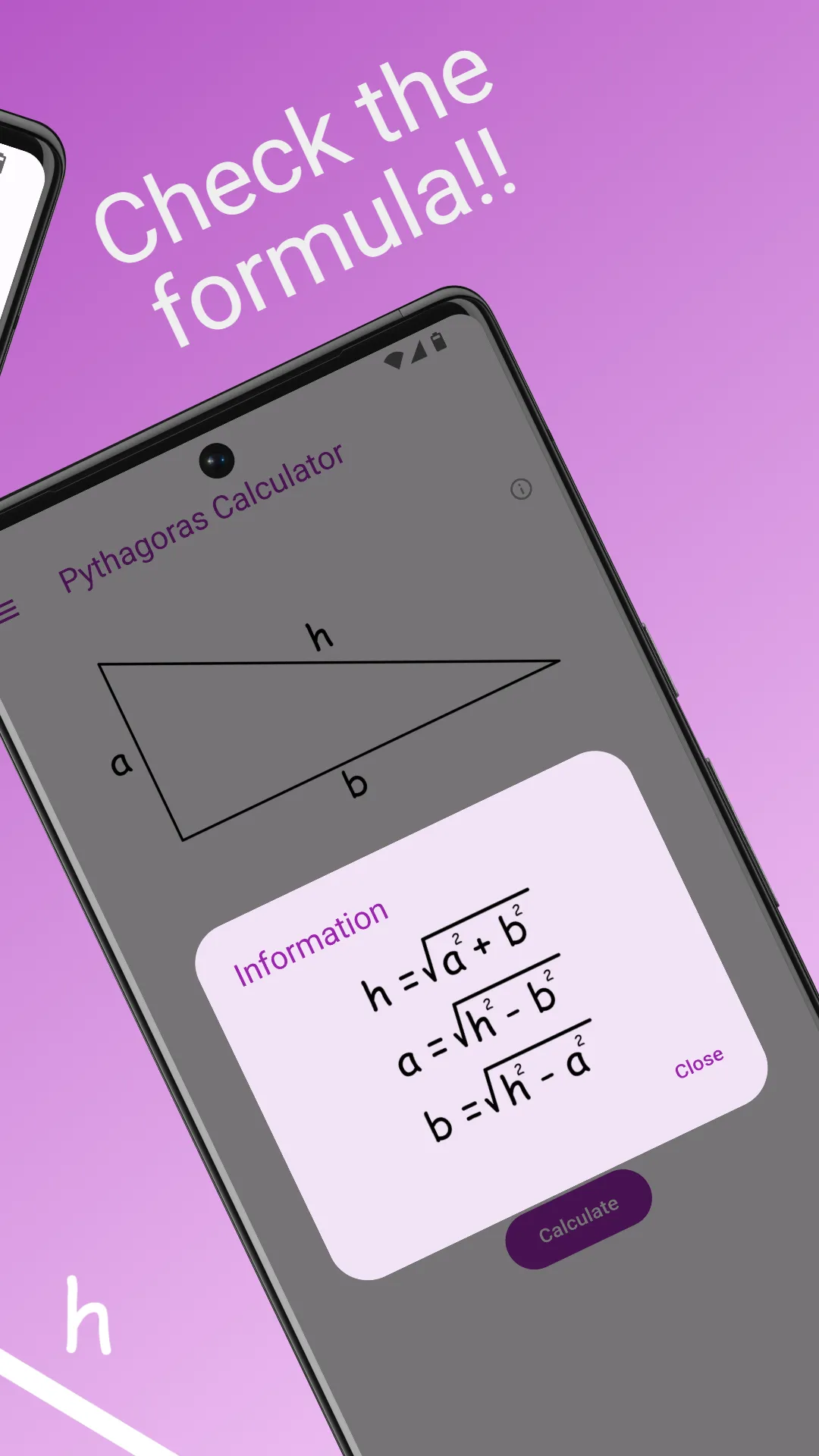 Pythagorean Calculator | Indus Appstore | Screenshot