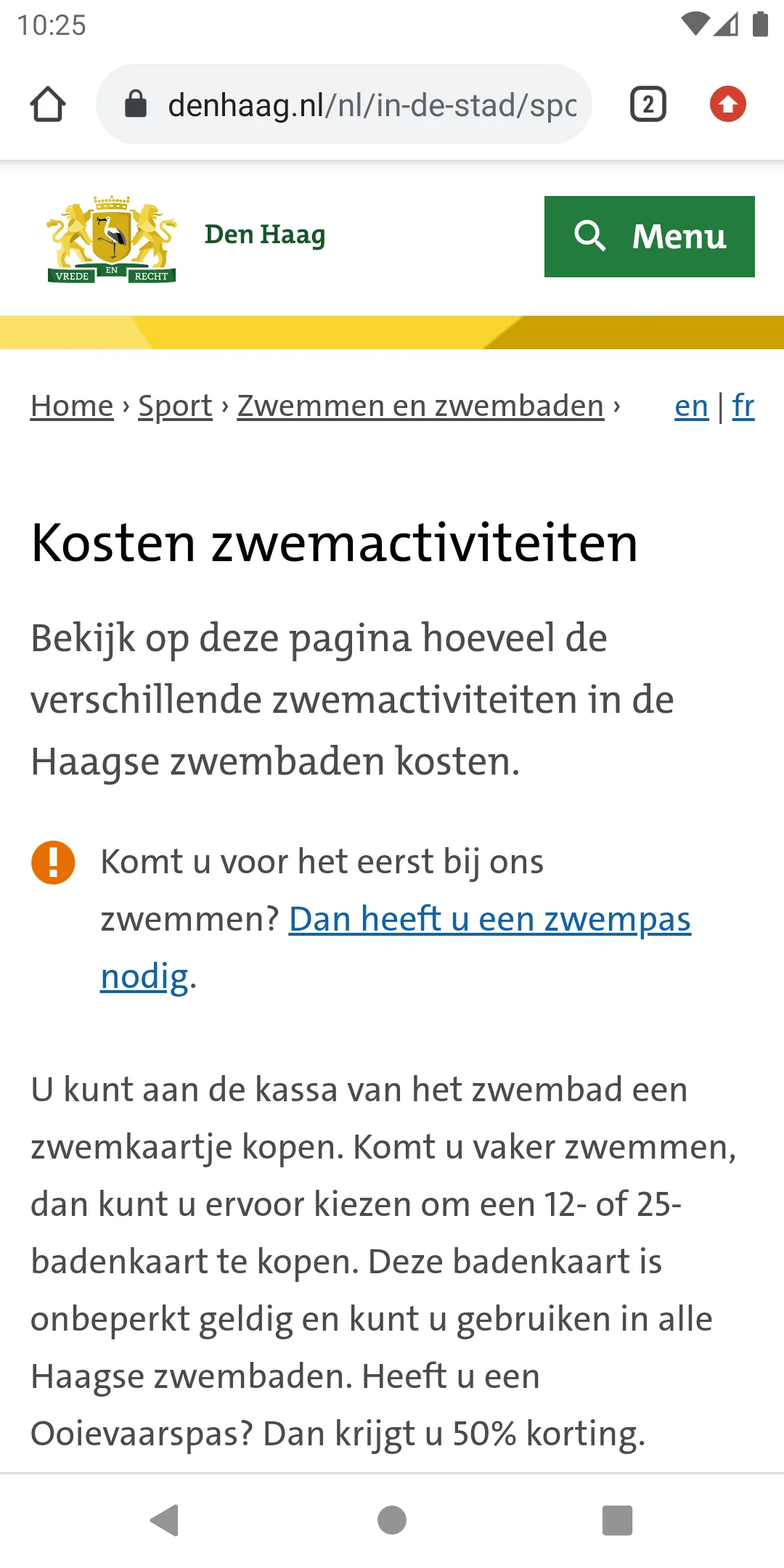 ZwemApp Den Haag | Indus Appstore | Screenshot