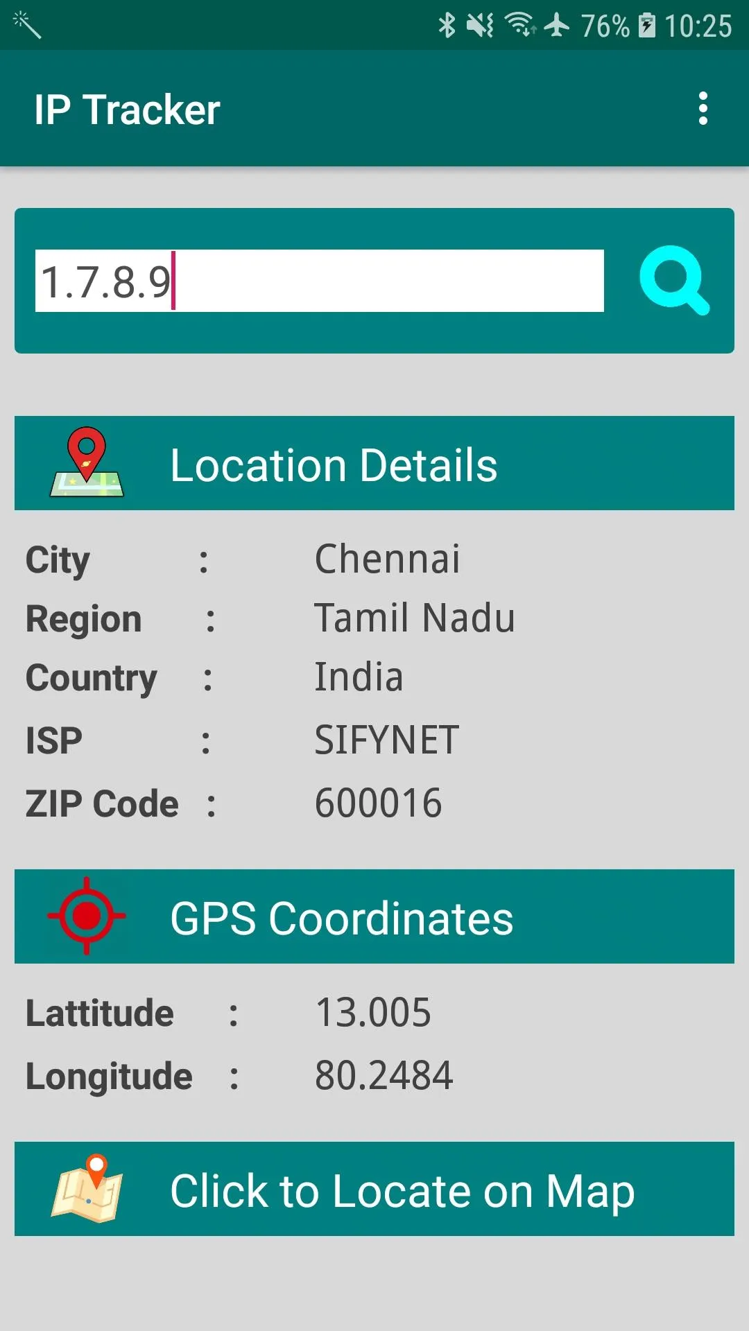 IP Address Tracker | Indus Appstore | Screenshot