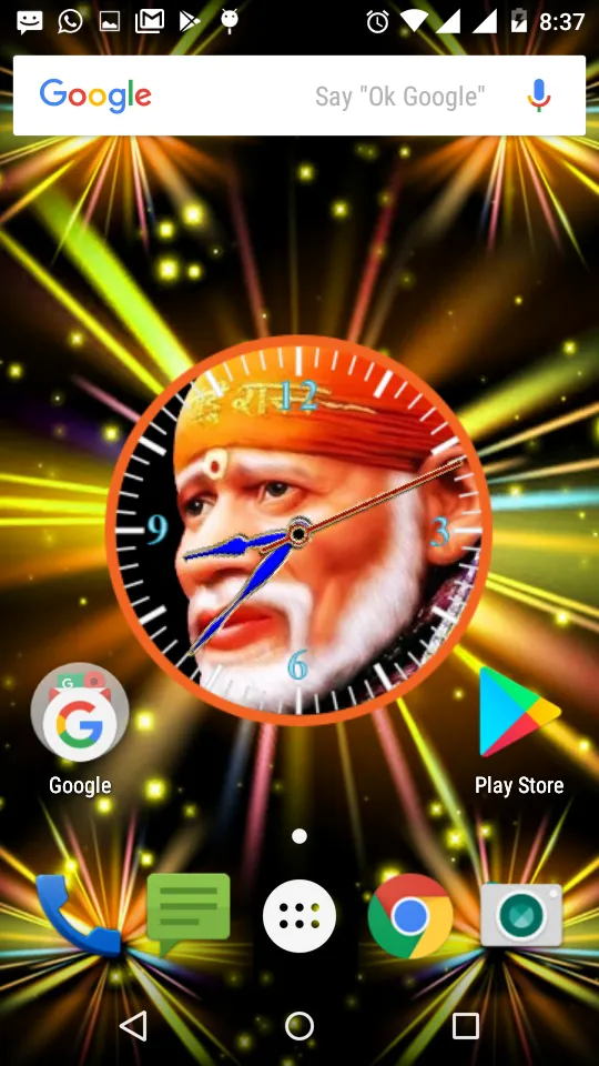 Sai Baba Clock Live Wallpaper | Indus Appstore | Screenshot