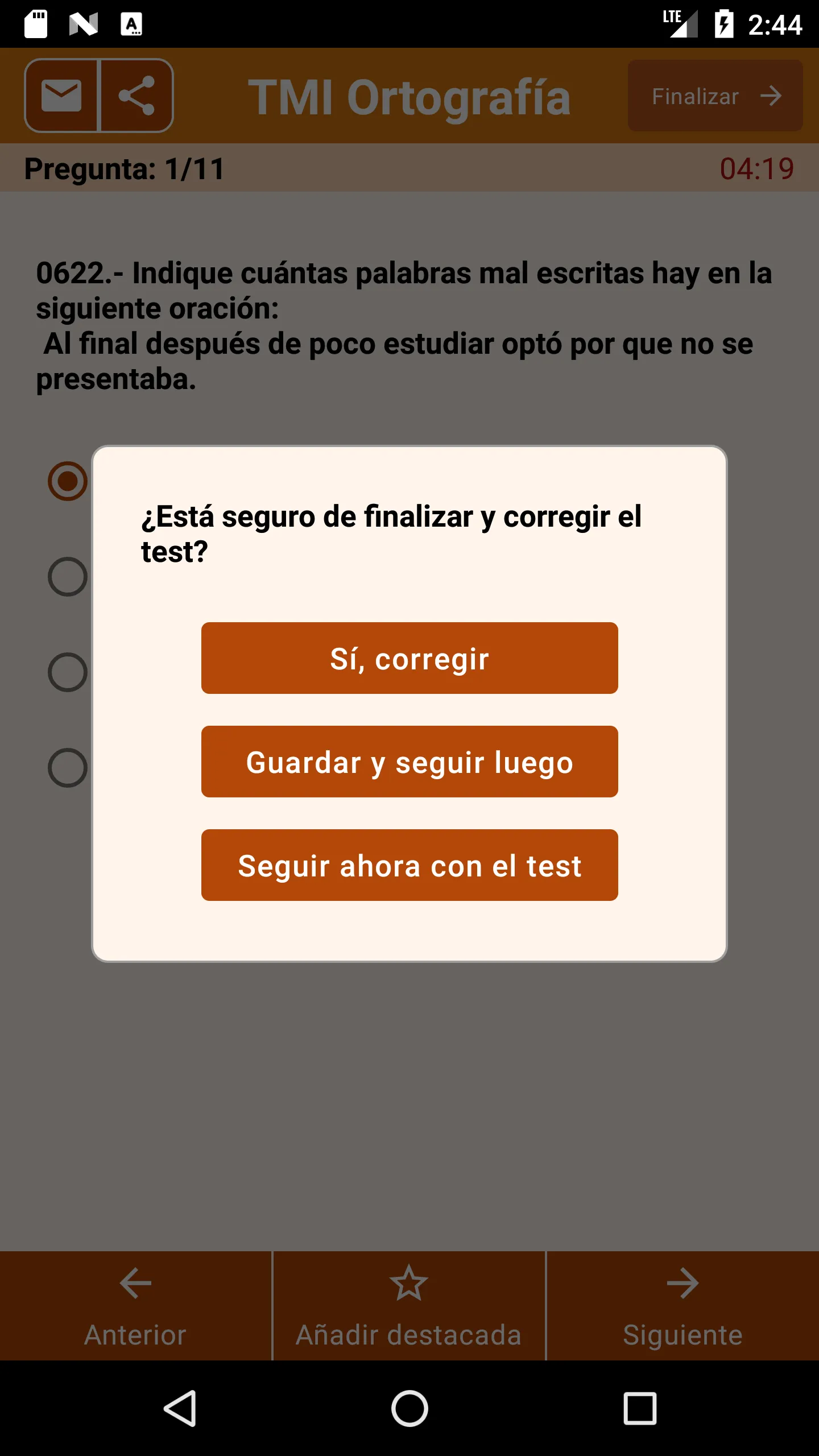 Ortografía Test Me In... | Indus Appstore | Screenshot