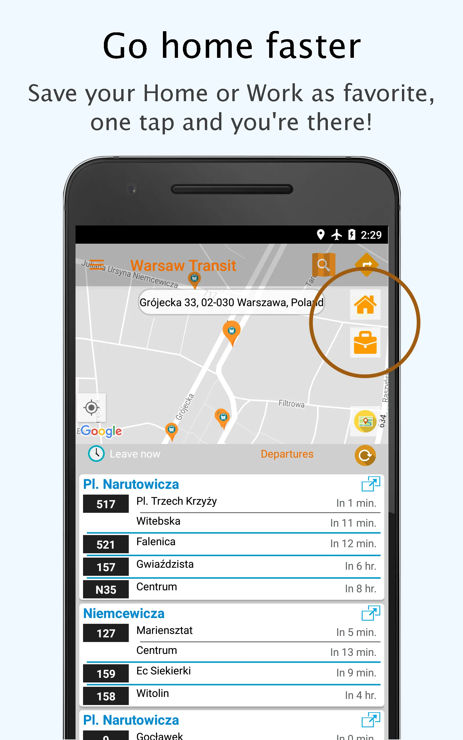 Warsaw Public Transport | Indus Appstore | Screenshot