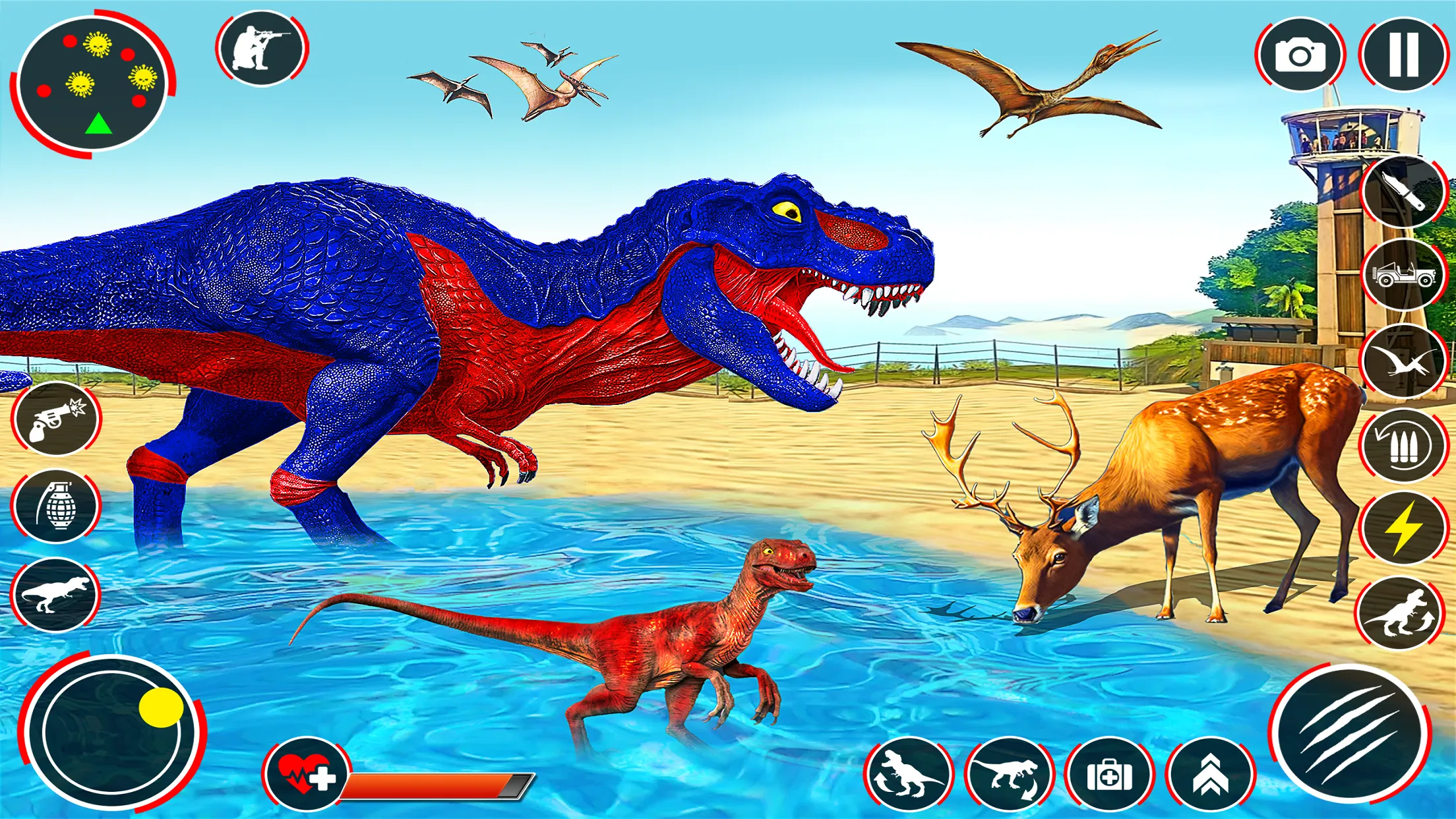 Angry Dinosaur City Attack | Indus Appstore | Screenshot