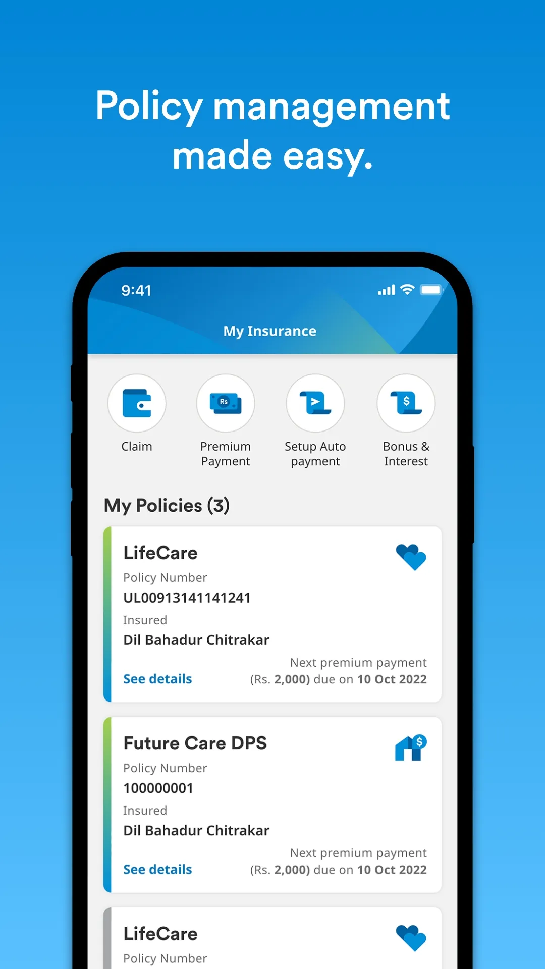 One by MetLife Nepal | Indus Appstore | Screenshot