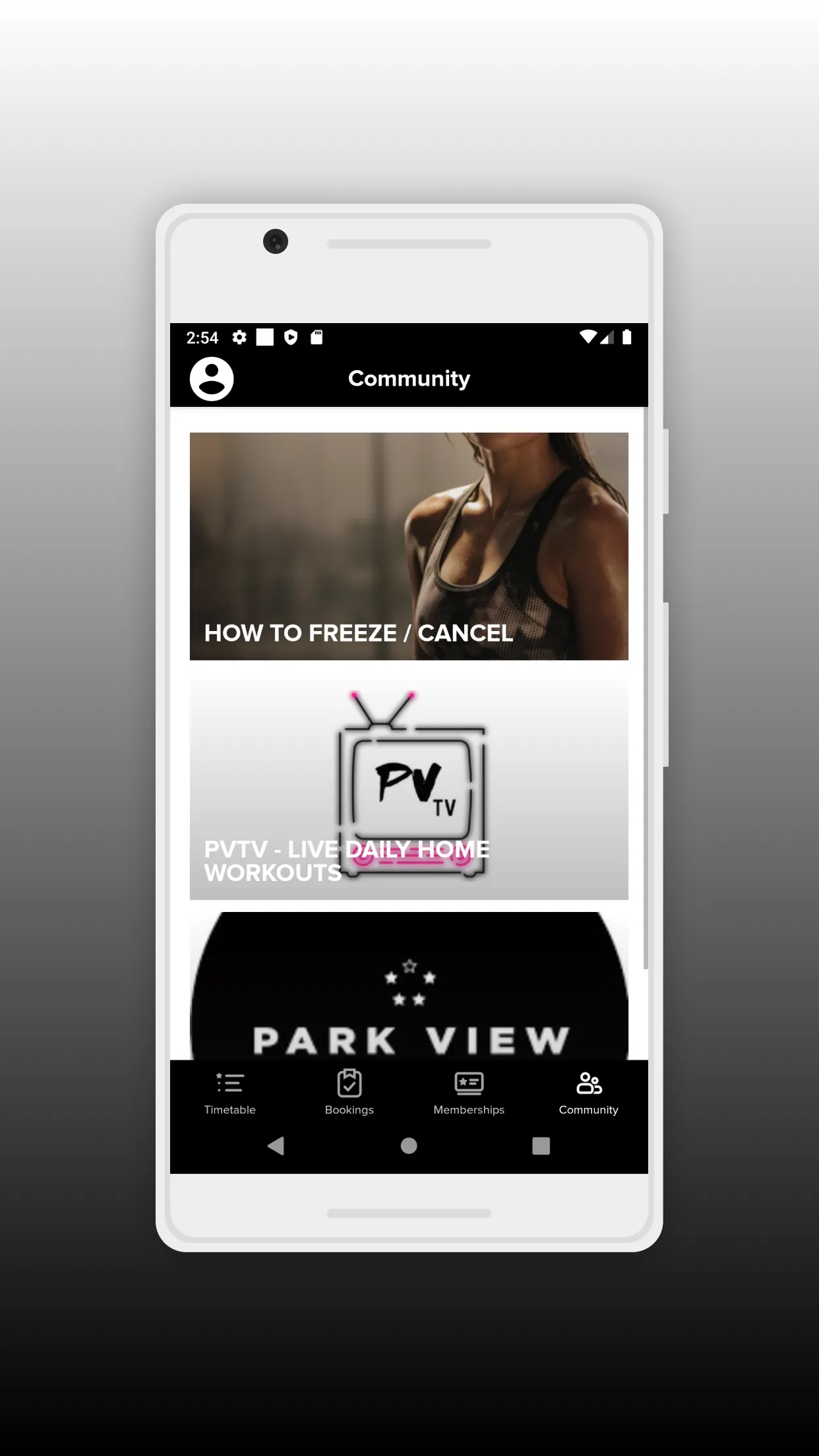 Park View Health Clubs | Indus Appstore | Screenshot