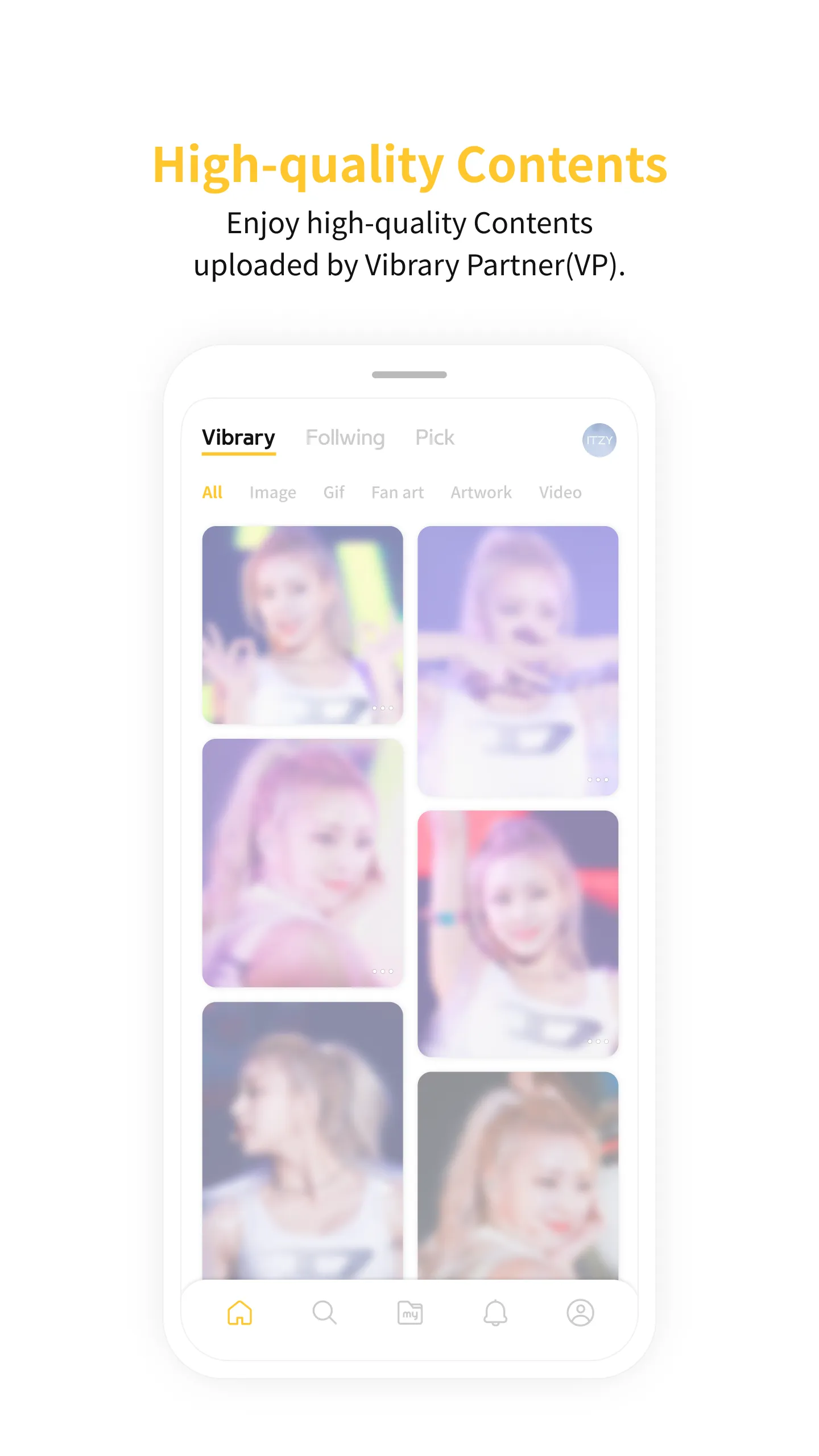 Vibrary - kpop pinterest | Indus Appstore | Screenshot