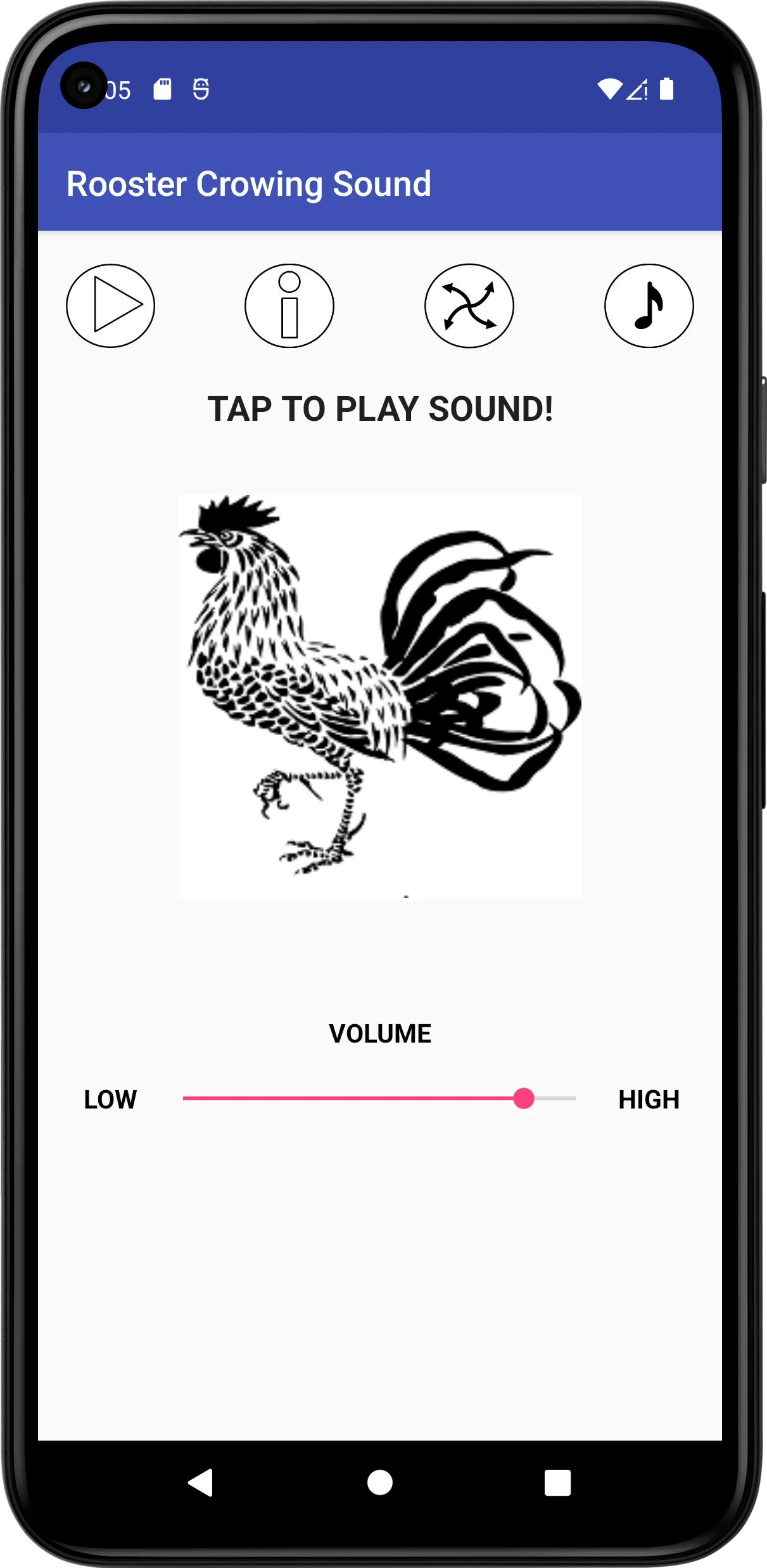 Rooster Crowing Sound | Indus Appstore | Screenshot