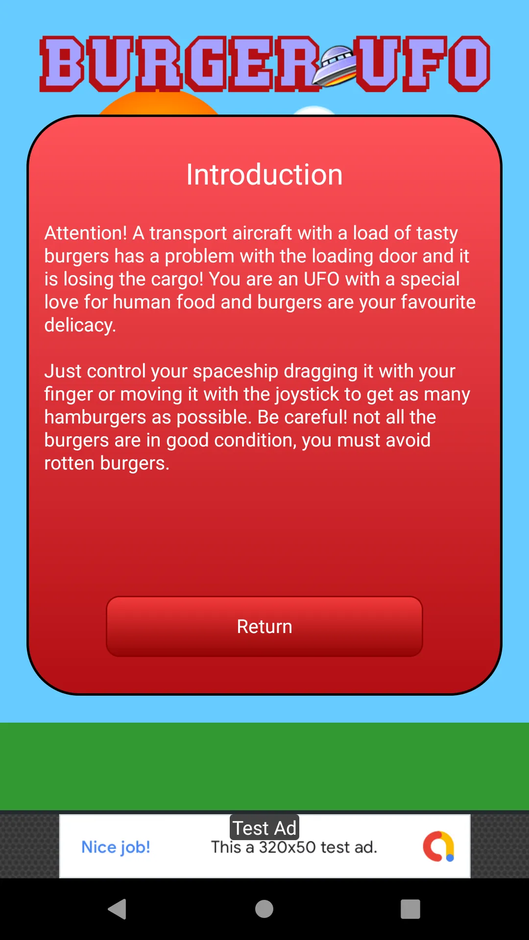 Burger UFO | Indus Appstore | Screenshot