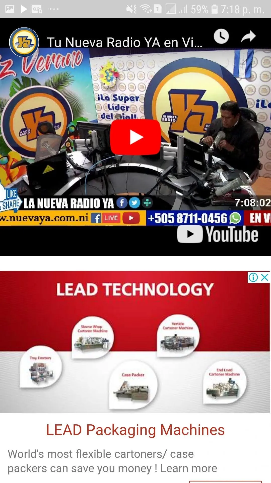 Nueva Radio Ya - Nicaragua | Indus Appstore | Screenshot