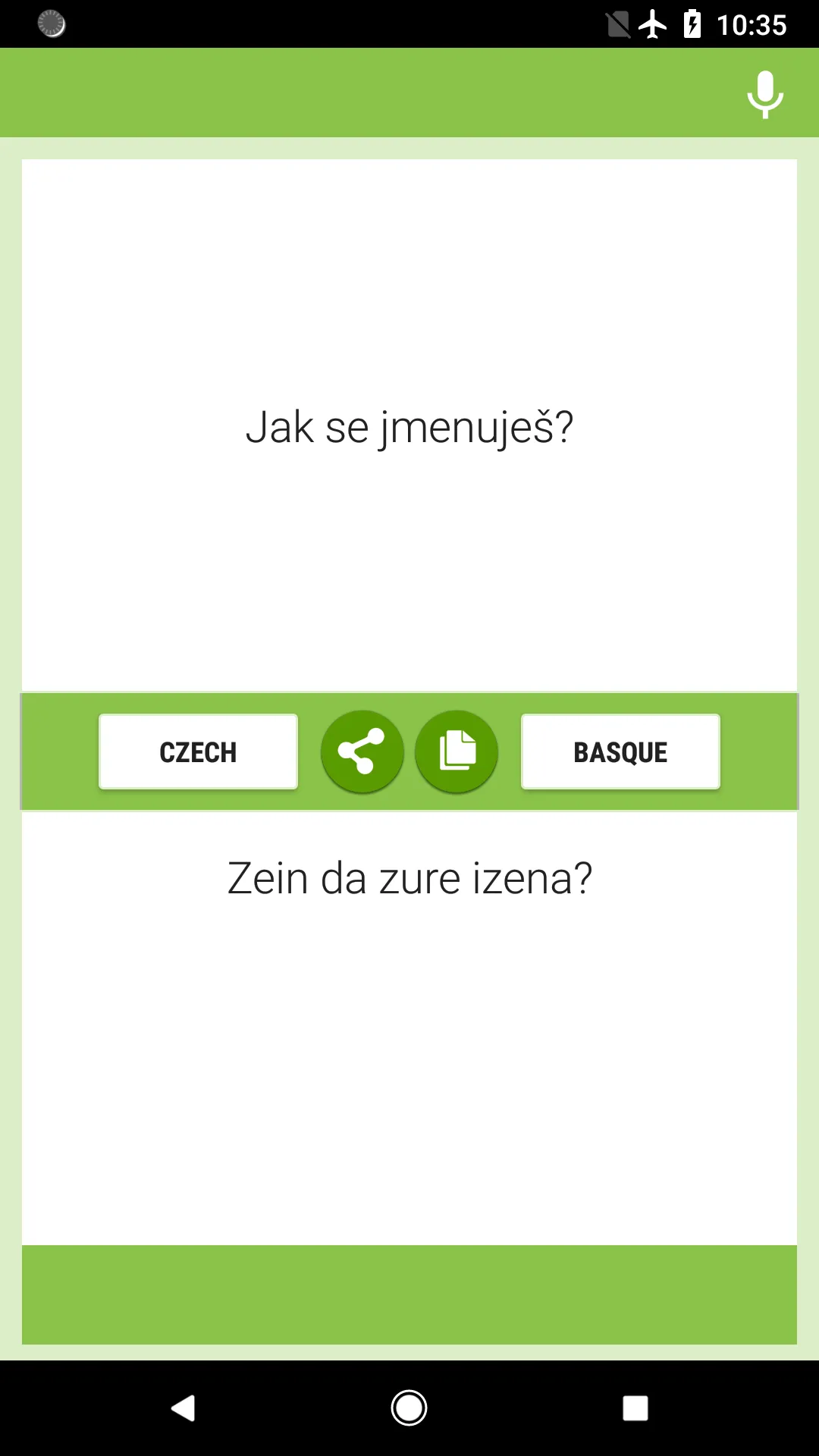 Czech-Basque Translator | Indus Appstore | Screenshot