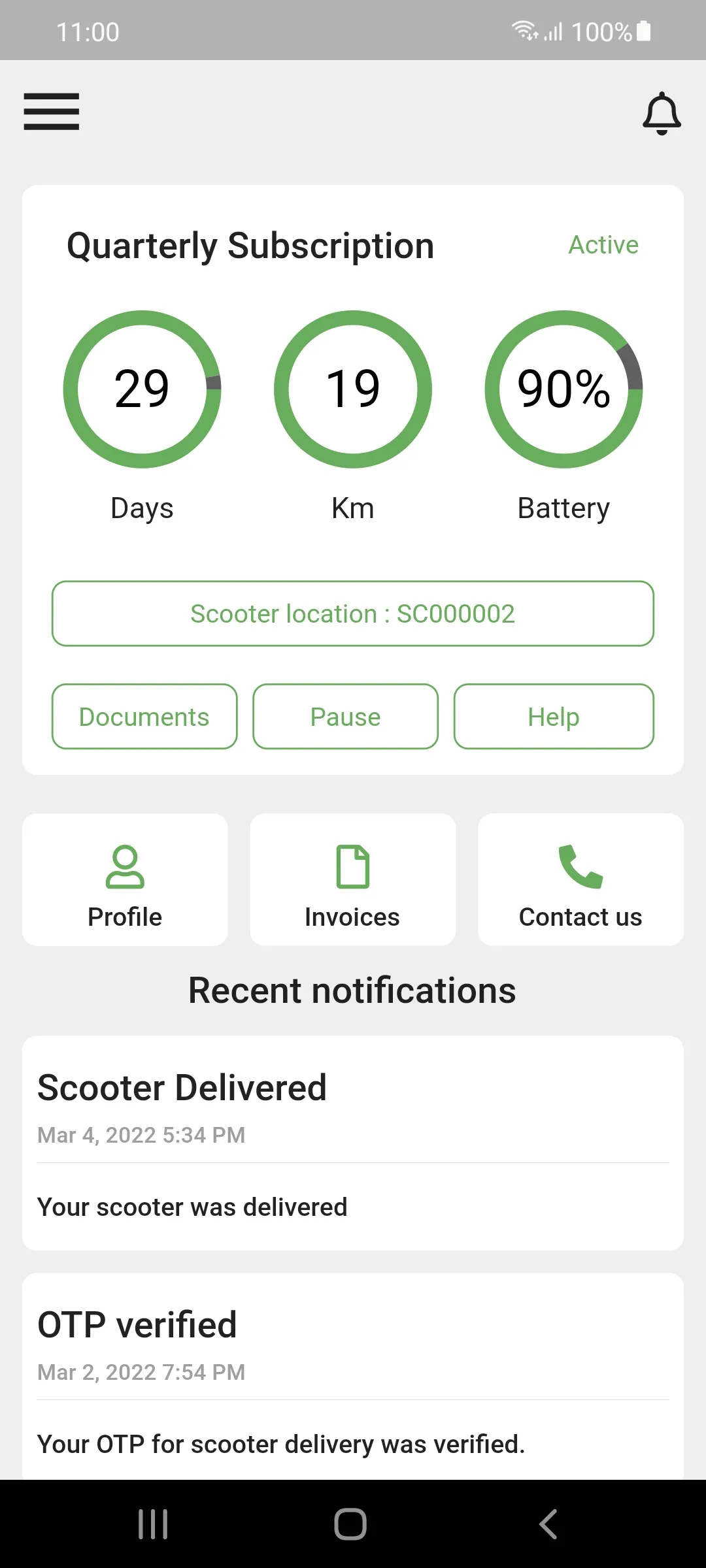 VA-YU Electric Scooter Rentals | Indus Appstore | Screenshot