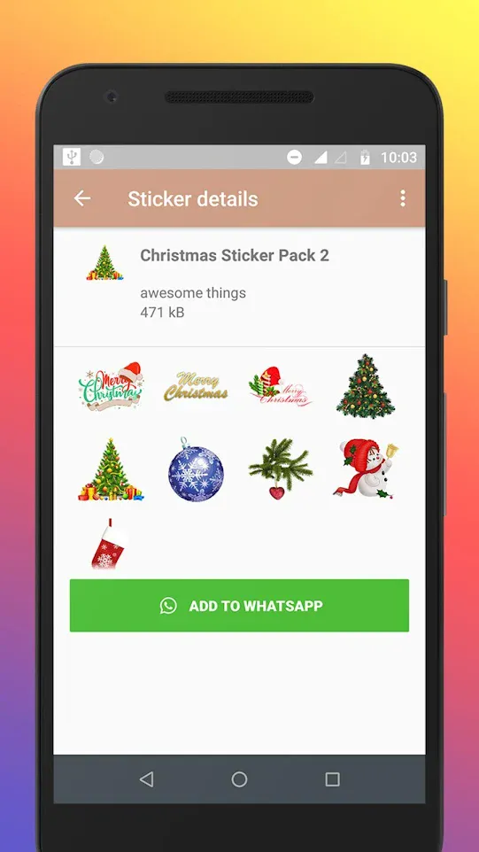 Christmas Stickers for WhatsAp | Indus Appstore | Screenshot