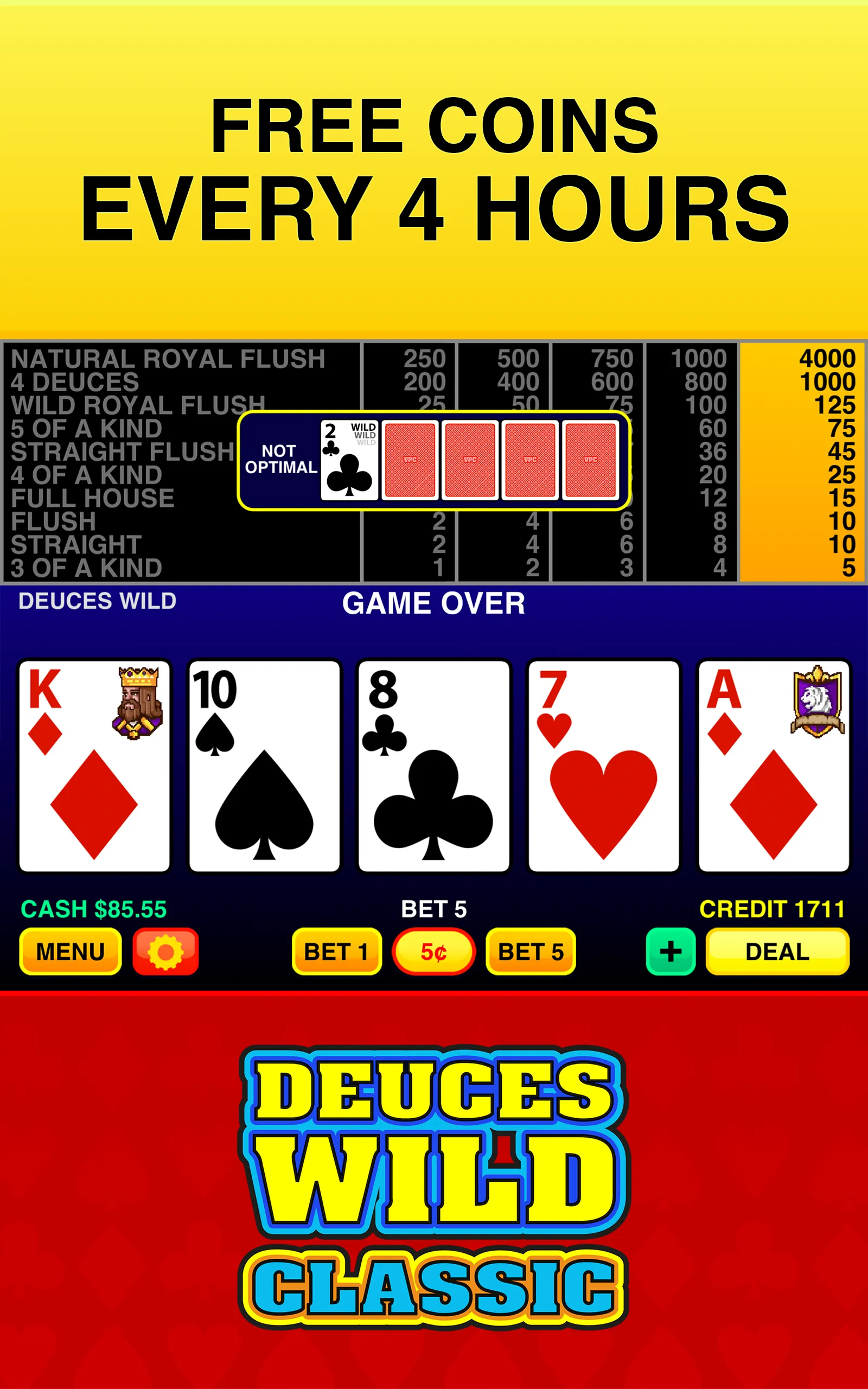 Deuces Wild Classic - Casino V | Indus Appstore | Screenshot