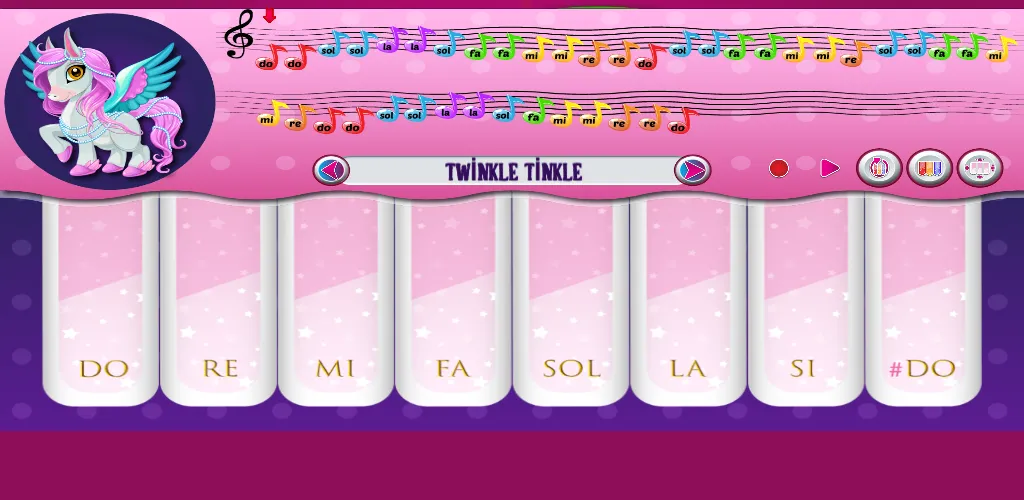 Colorful Pony Piano and Guitar | Indus Appstore | Screenshot