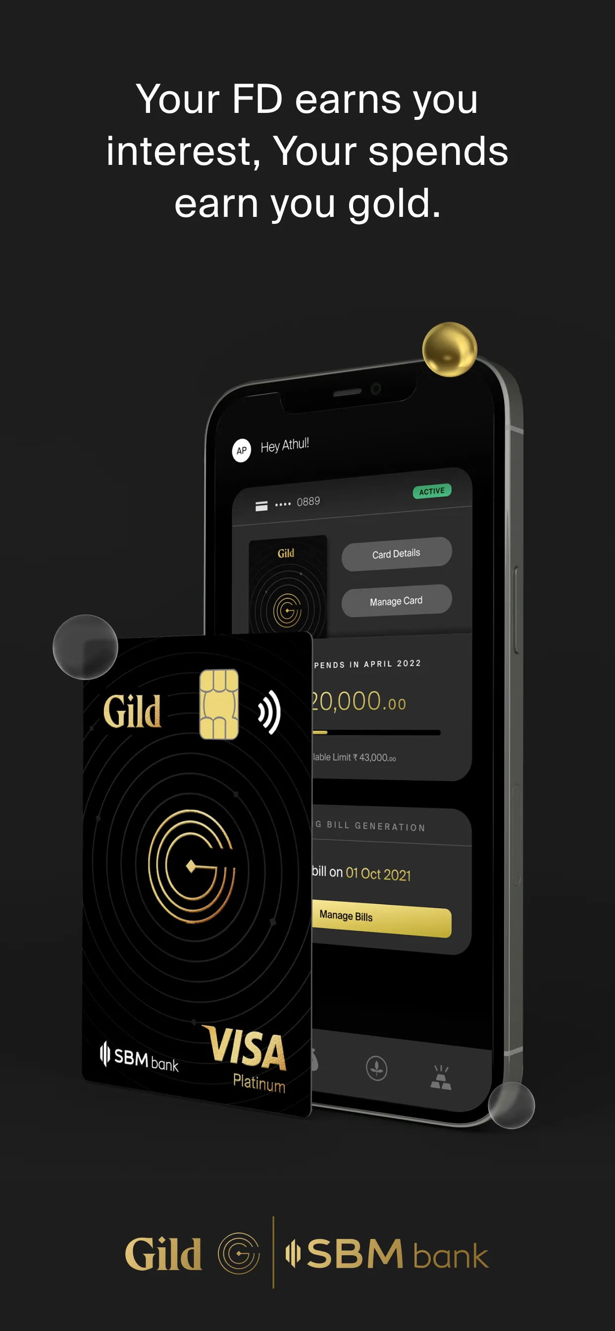 Gild Card - FD you can spend | Indus Appstore | Screenshot