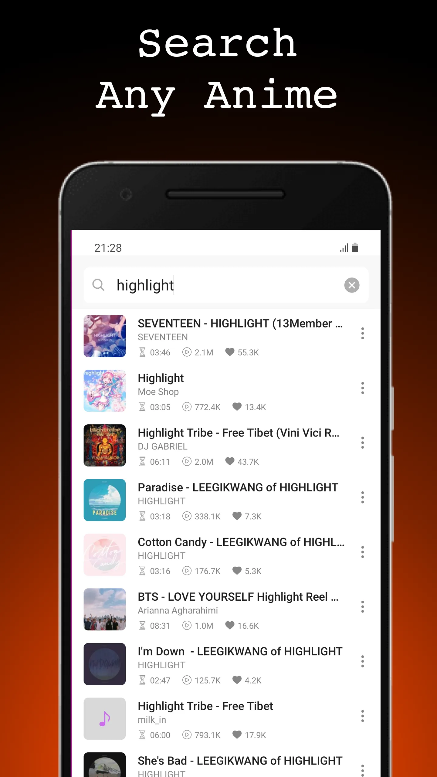 Anime music - Ost, Nightcore | Indus Appstore | Screenshot