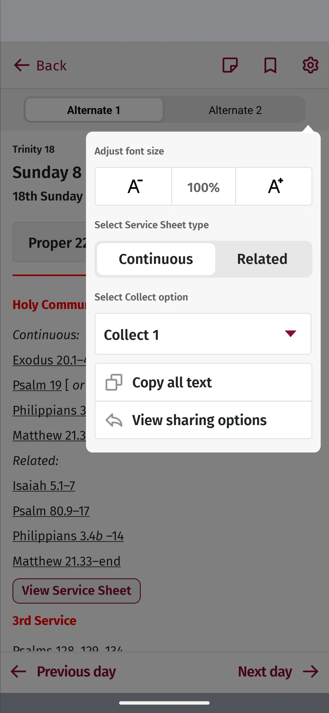 Lectionary: From the CofE | Indus Appstore | Screenshot