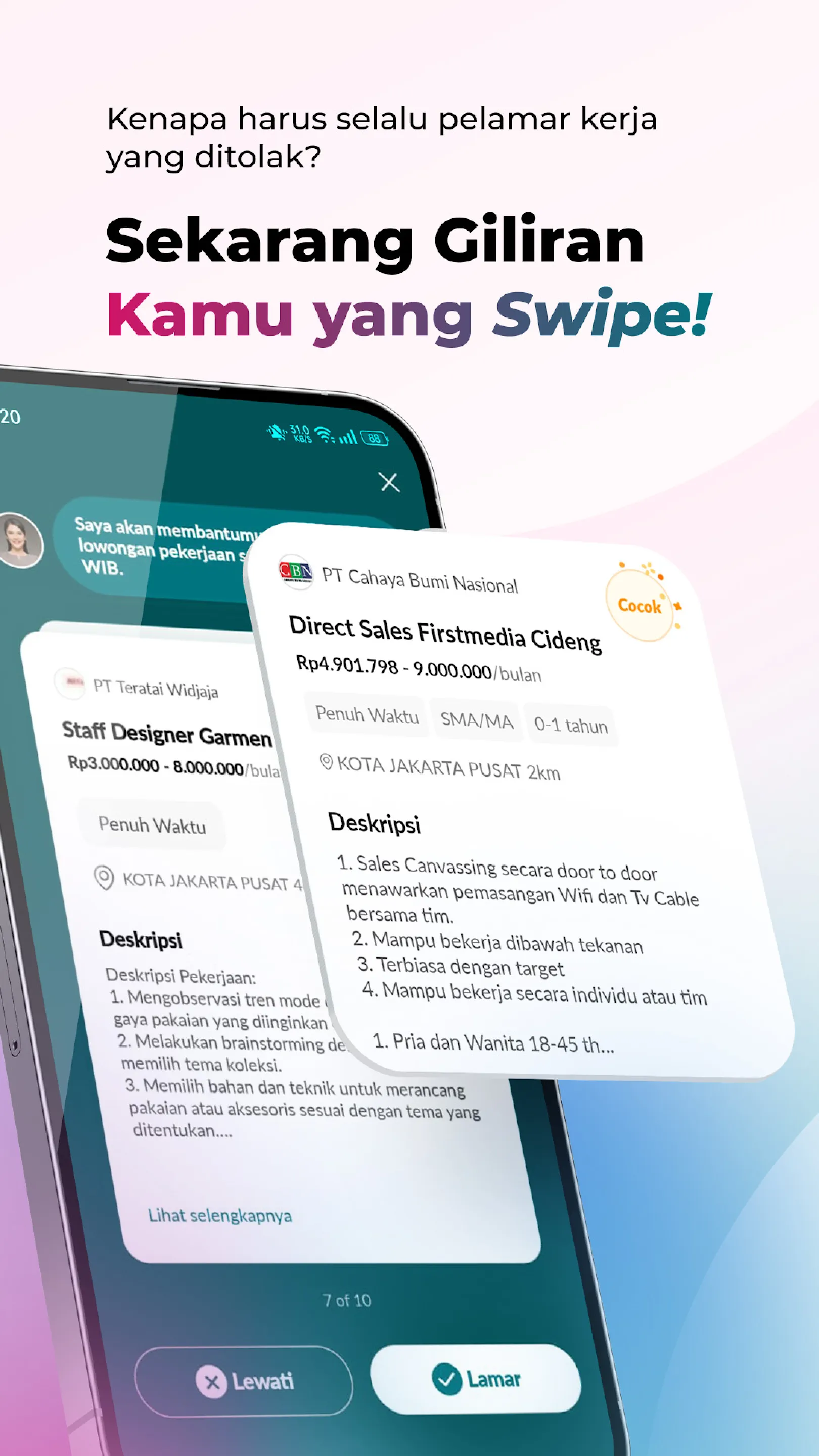 KUPU: Cari Kerja Cepat & Mudah | Indus Appstore | Screenshot