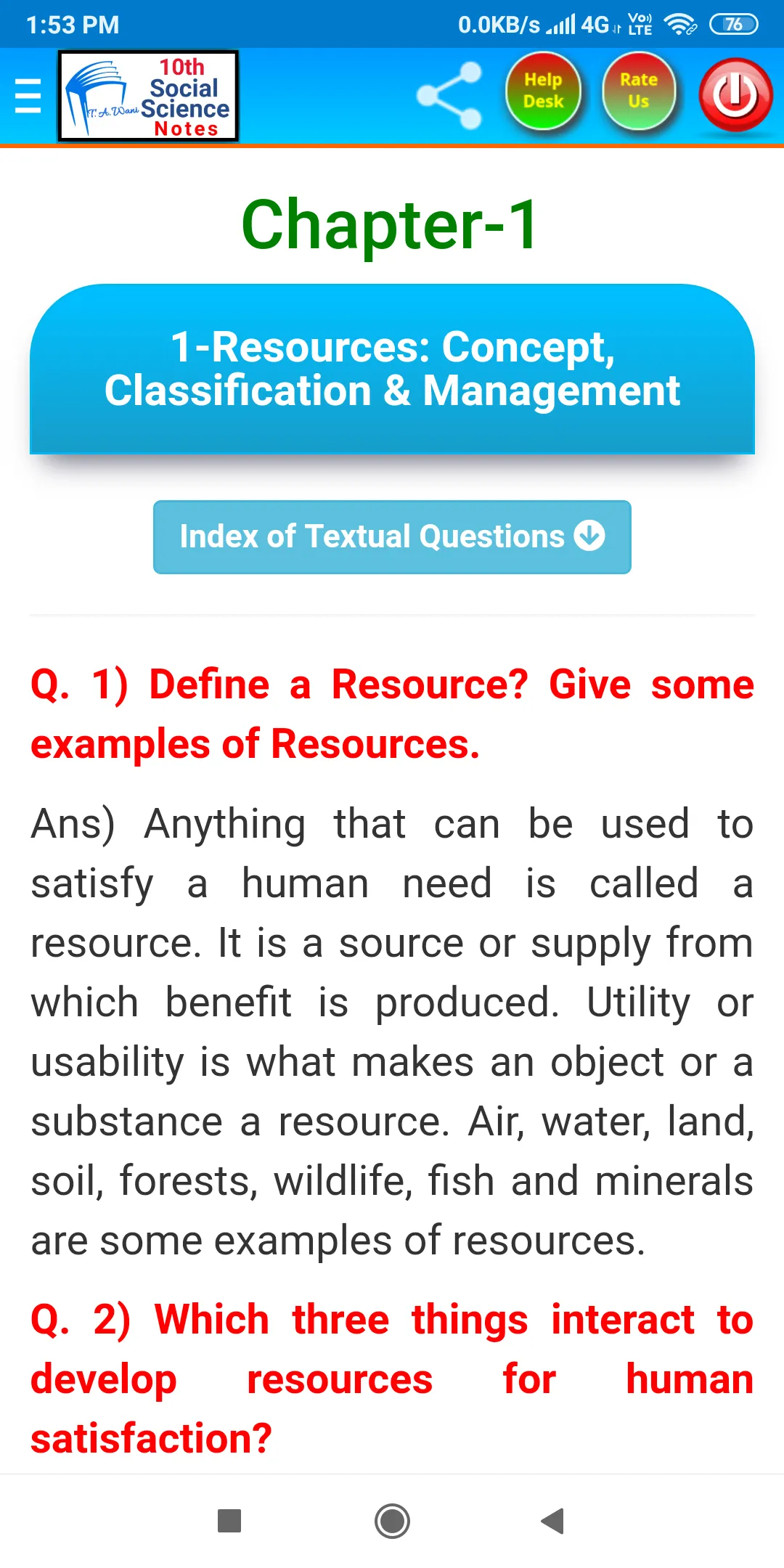 10th Social Science Solutions | Indus Appstore | Screenshot