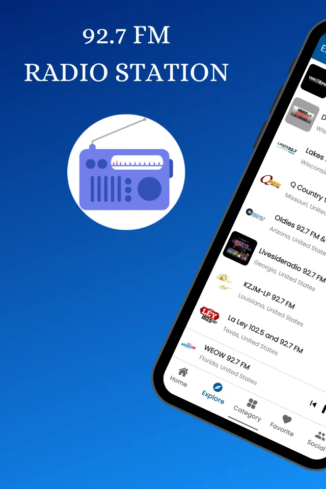 92.7 FM Radio Station Online | Indus Appstore | Screenshot
