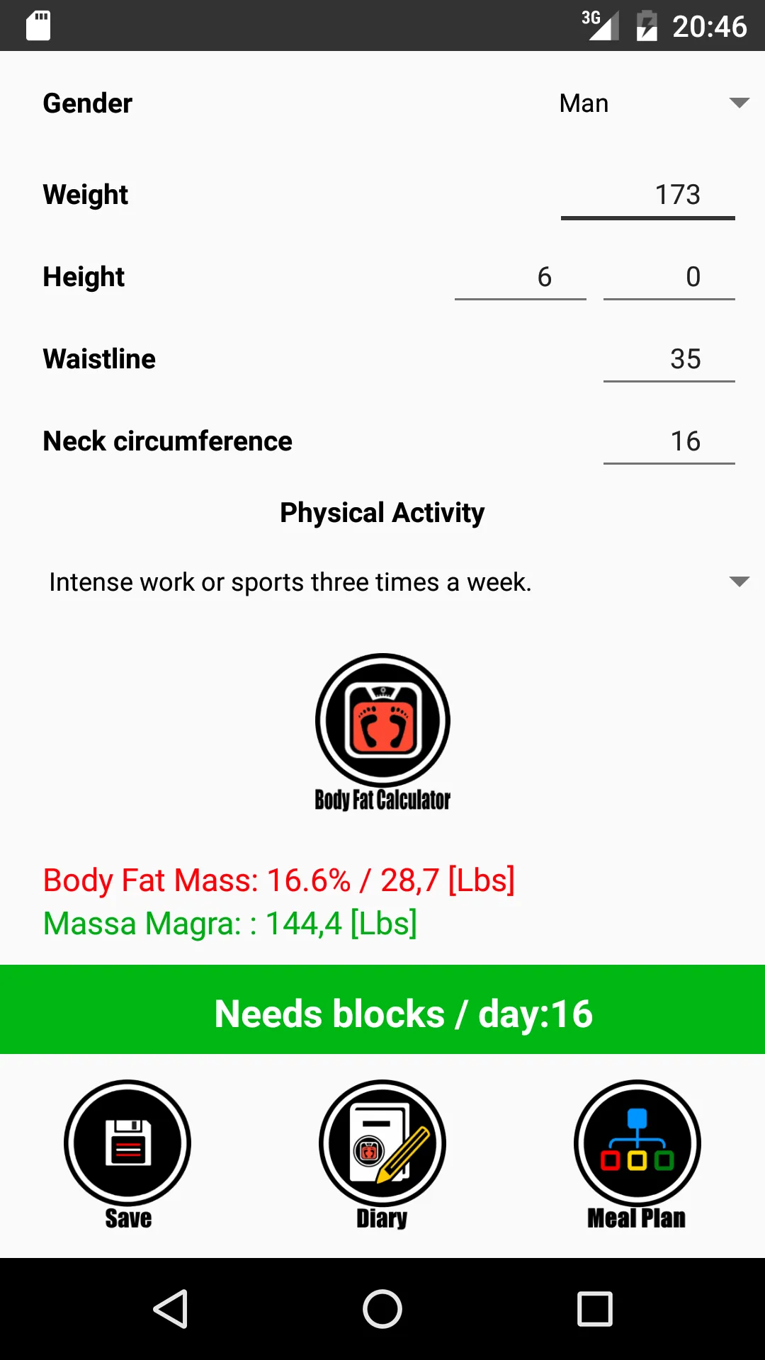 Zone Diet Free | Indus Appstore | Screenshot