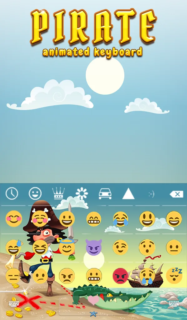 Pirate Animated Keyboard | Indus Appstore | Screenshot