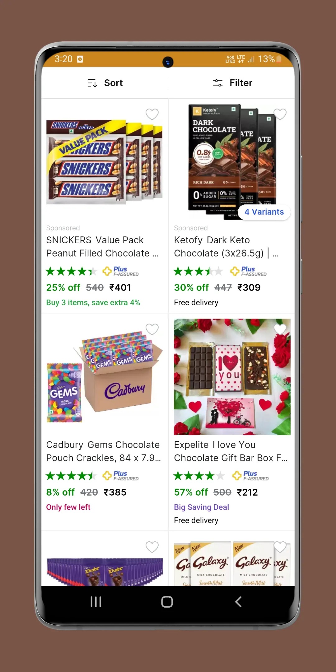 Chocolate Online Shopping App | Indus Appstore | Screenshot