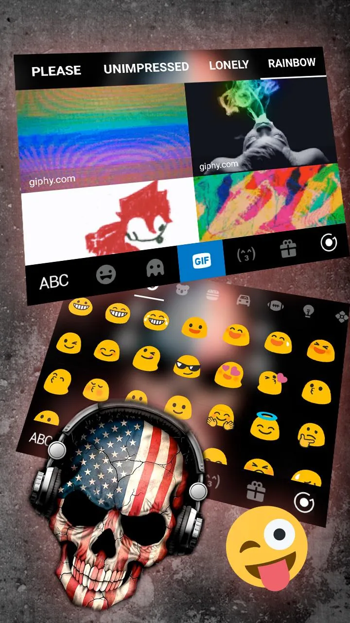 America Dj Skull Keyboard Them | Indus Appstore | Screenshot