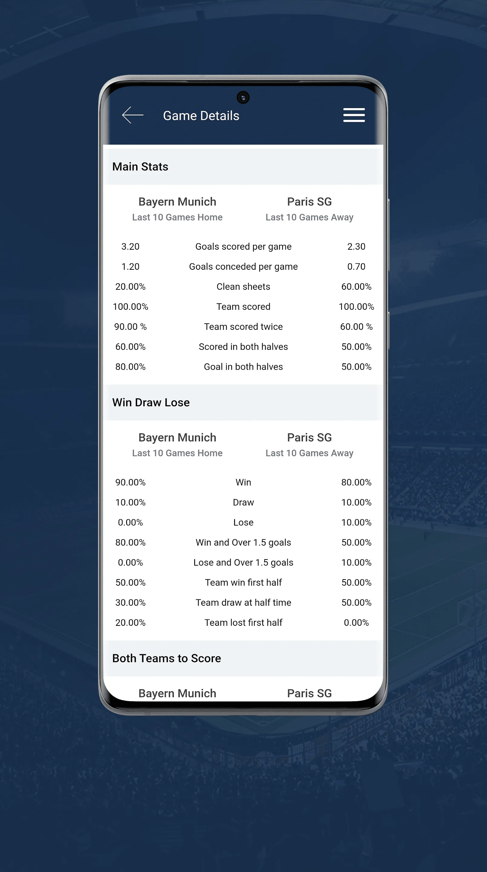 Football Stats - Mutating | Indus Appstore | Screenshot