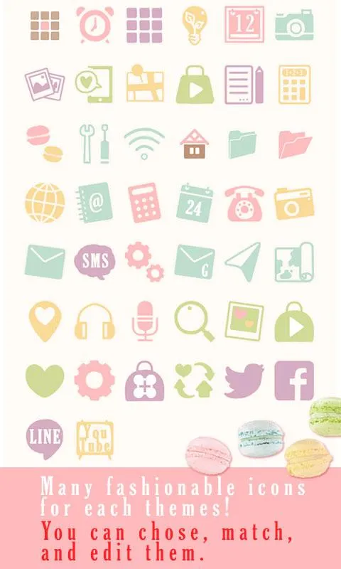 Sweet Wallpaper-Macarons!- | Indus Appstore | Screenshot